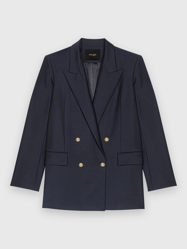 Chaqueta sastre con botones dorados