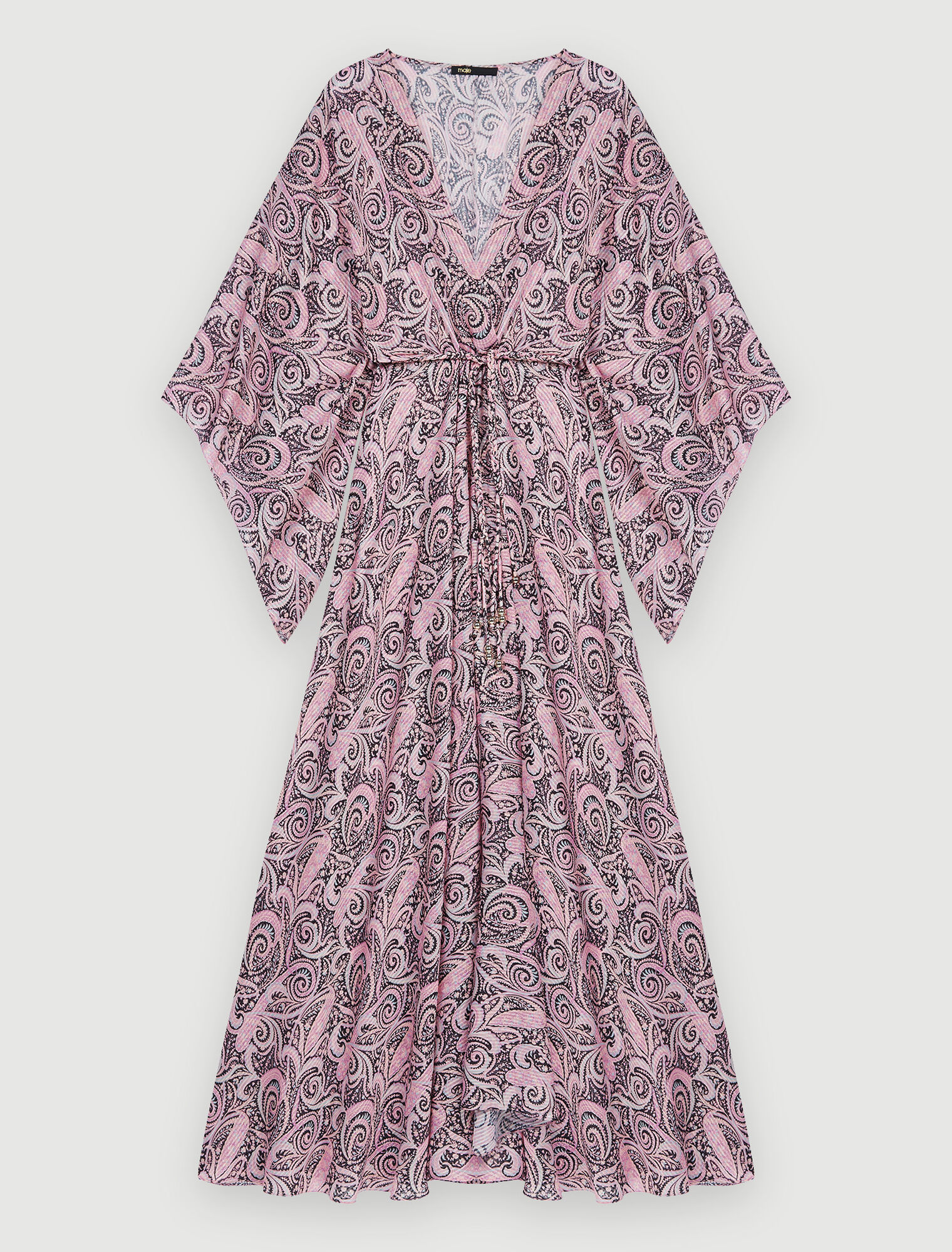 Vestido pañuelo con estampado paisley