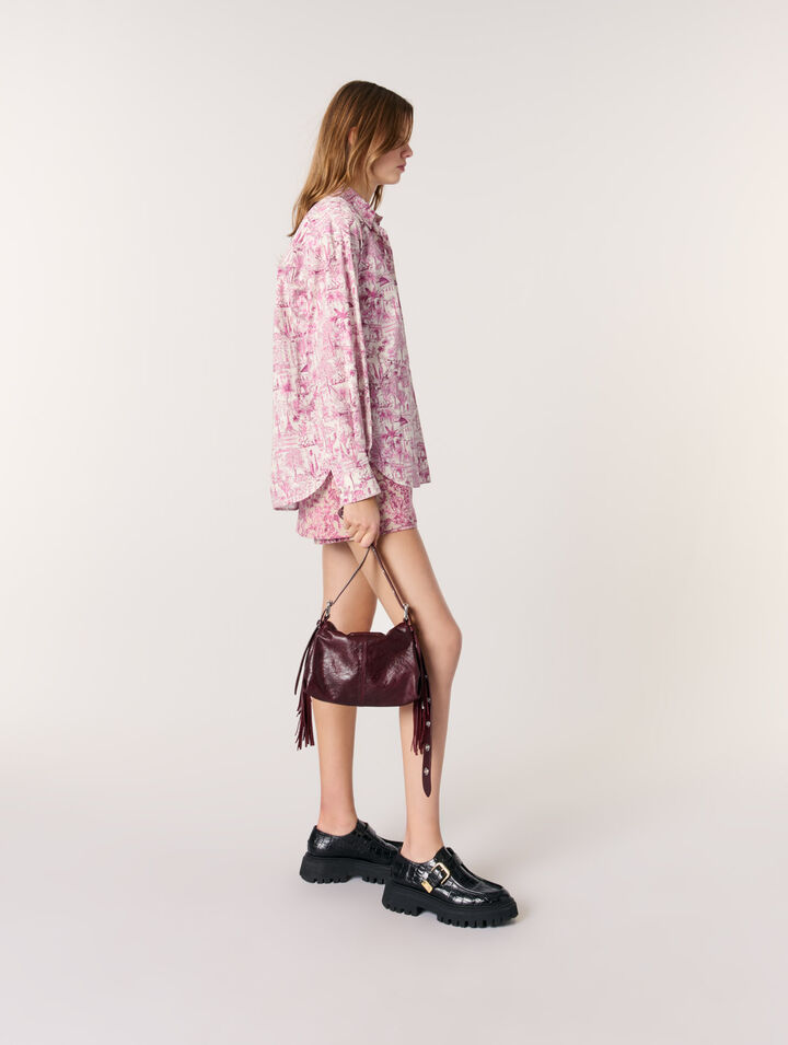 Camisa oversize estampada