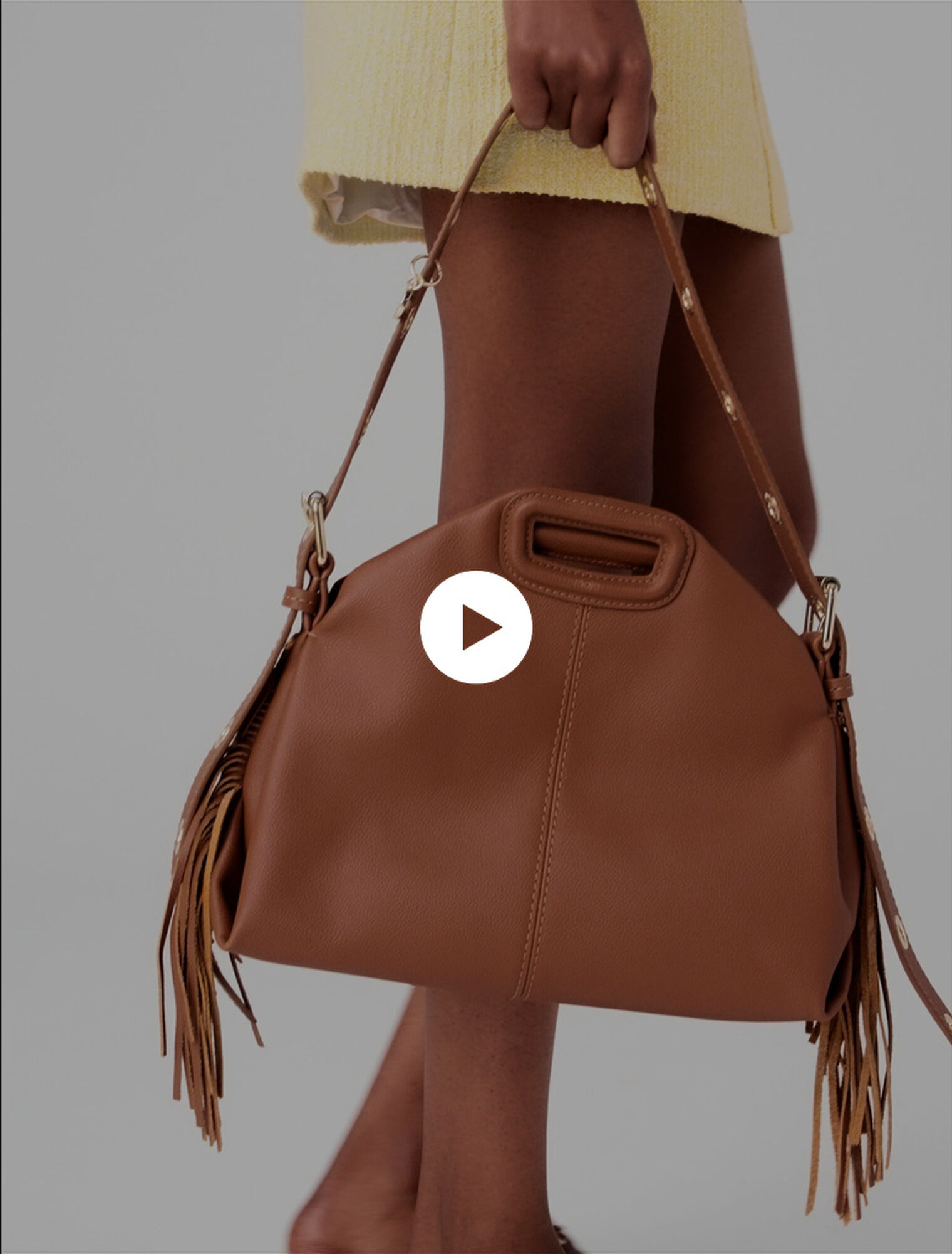 Bolso Miss M de cuero granulado