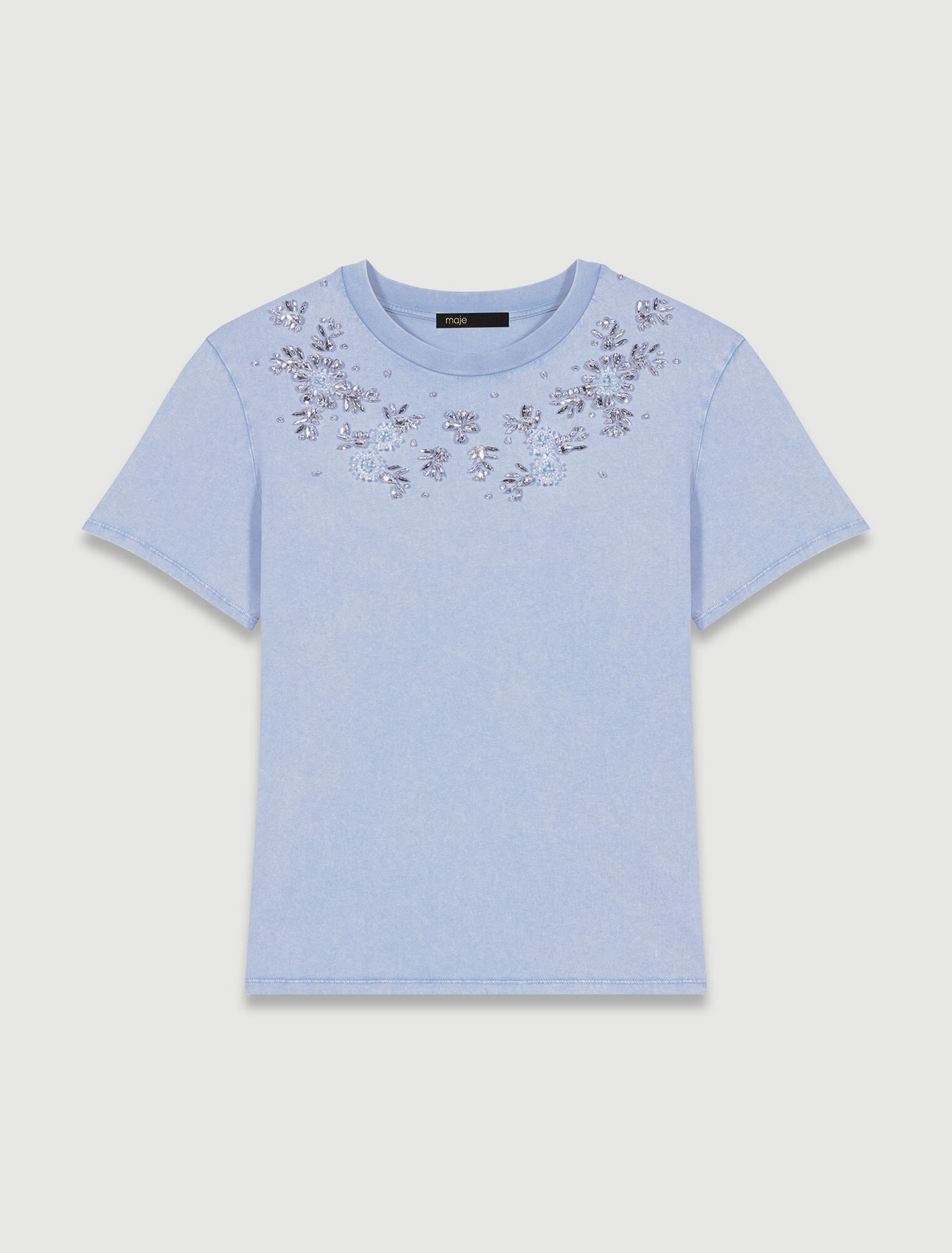Camiseta decorada con brillantes