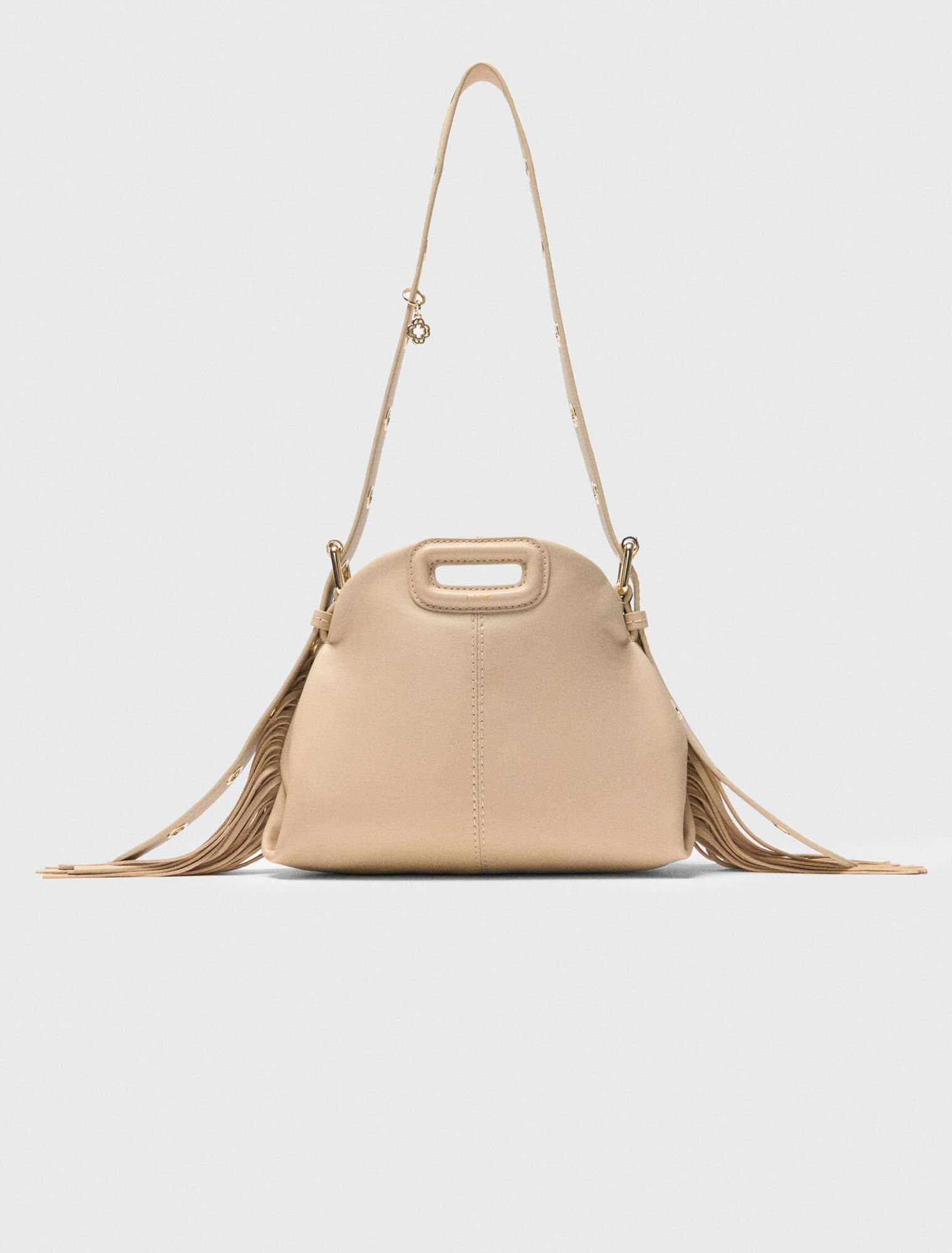 Bolso Miss M mini de cuero liso