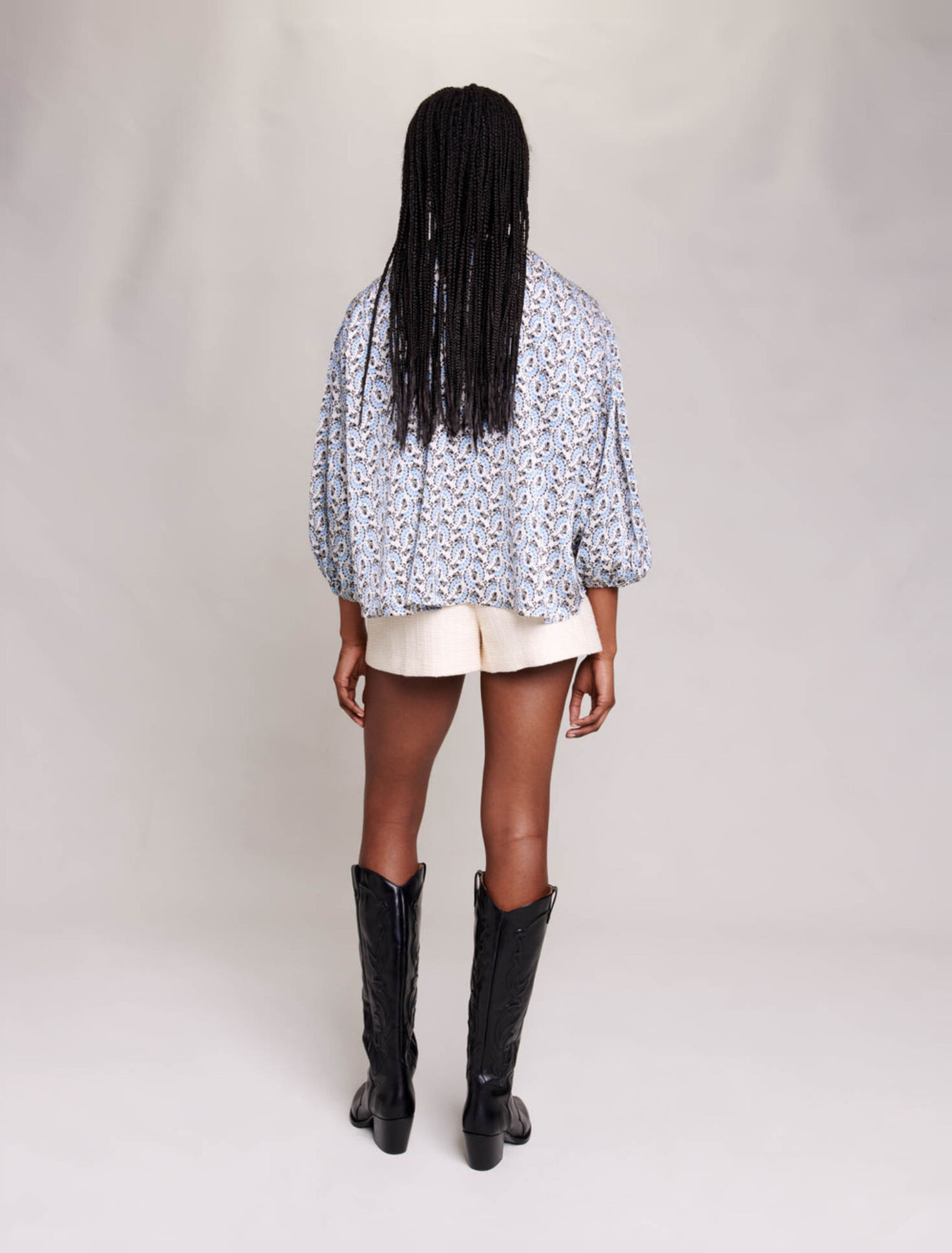 Blusa ancha satinada