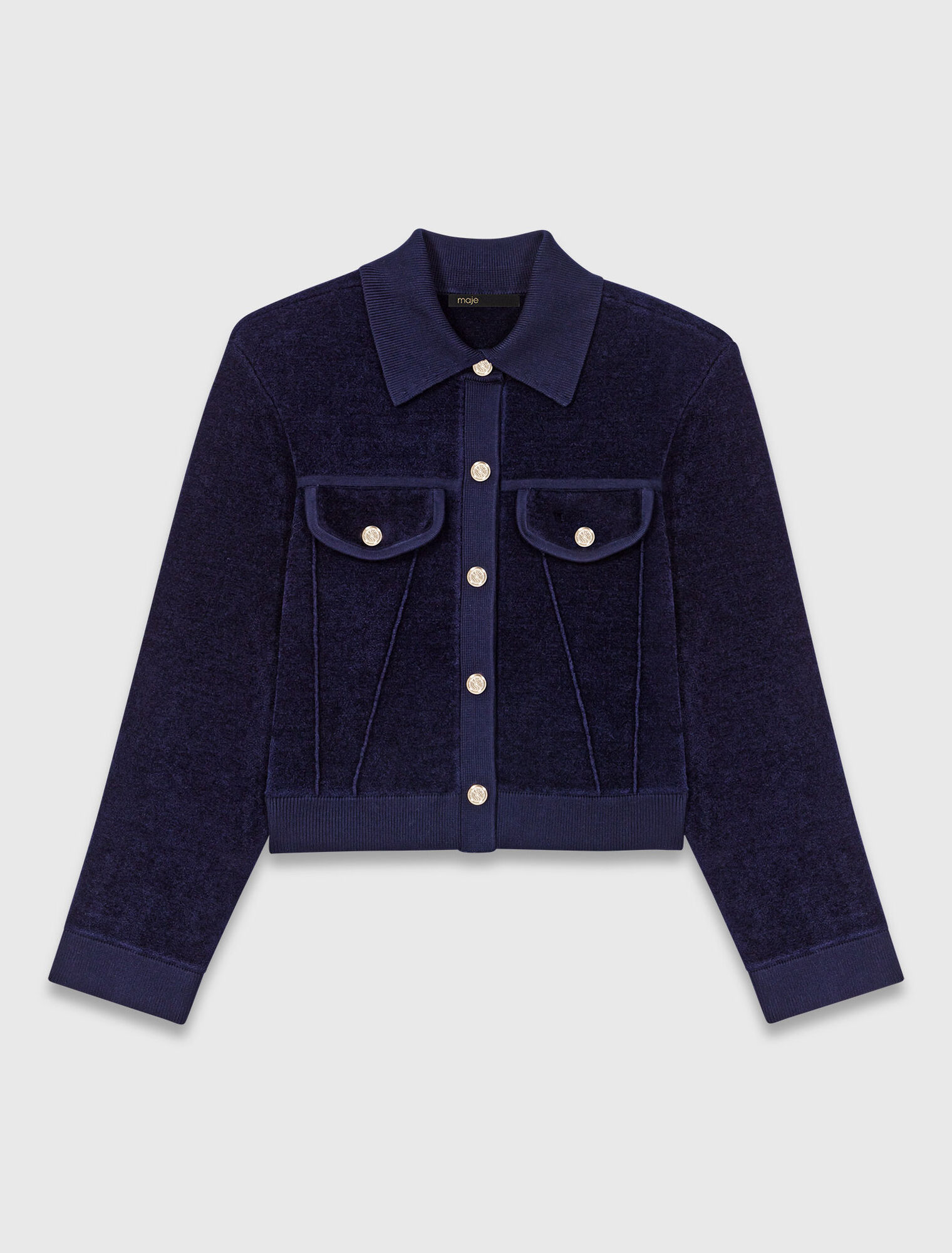 Chaqueta corta de terciopelo