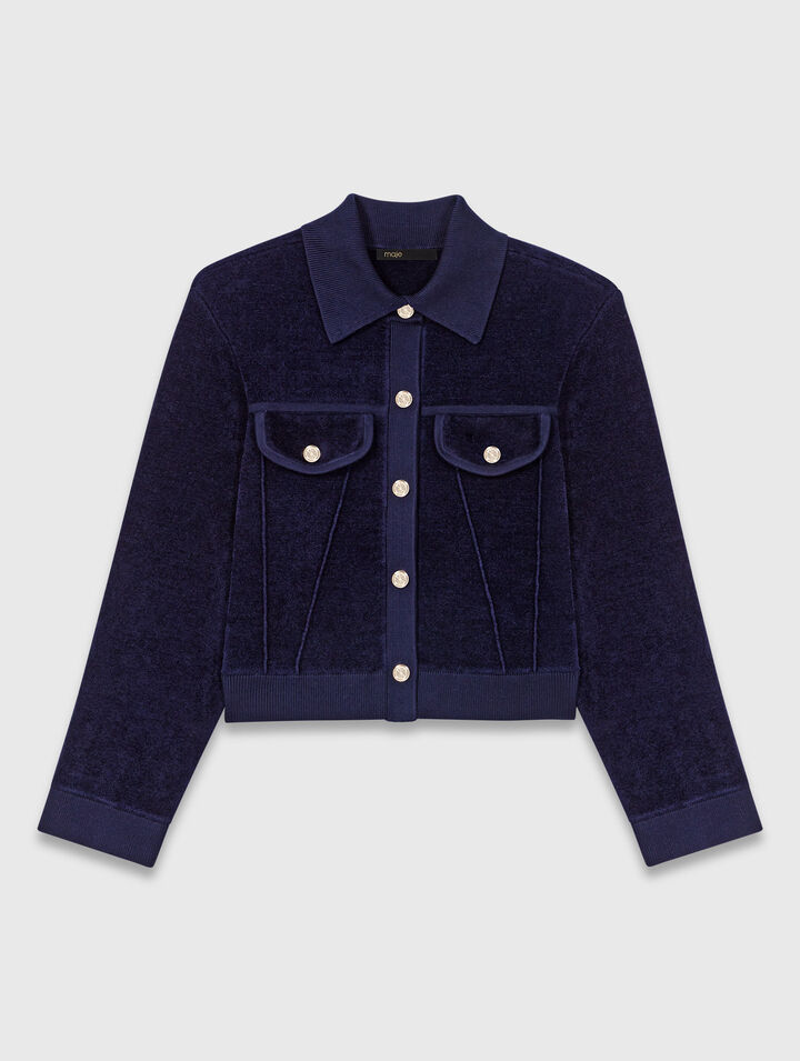 Chaqueta corta de terciopelo