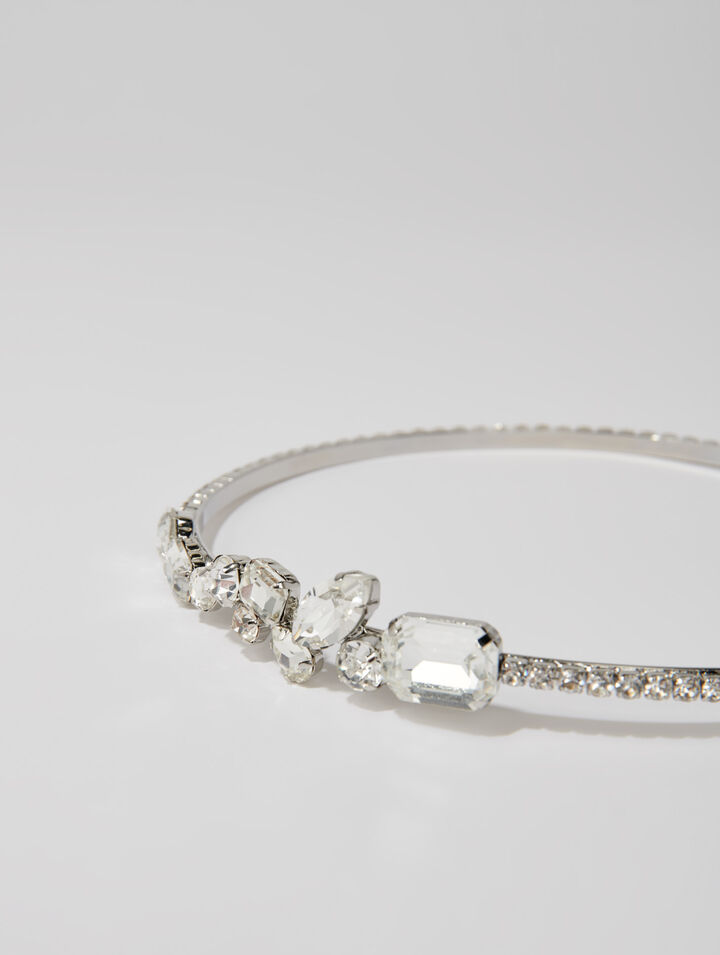 Diadema con brillantes de imitación