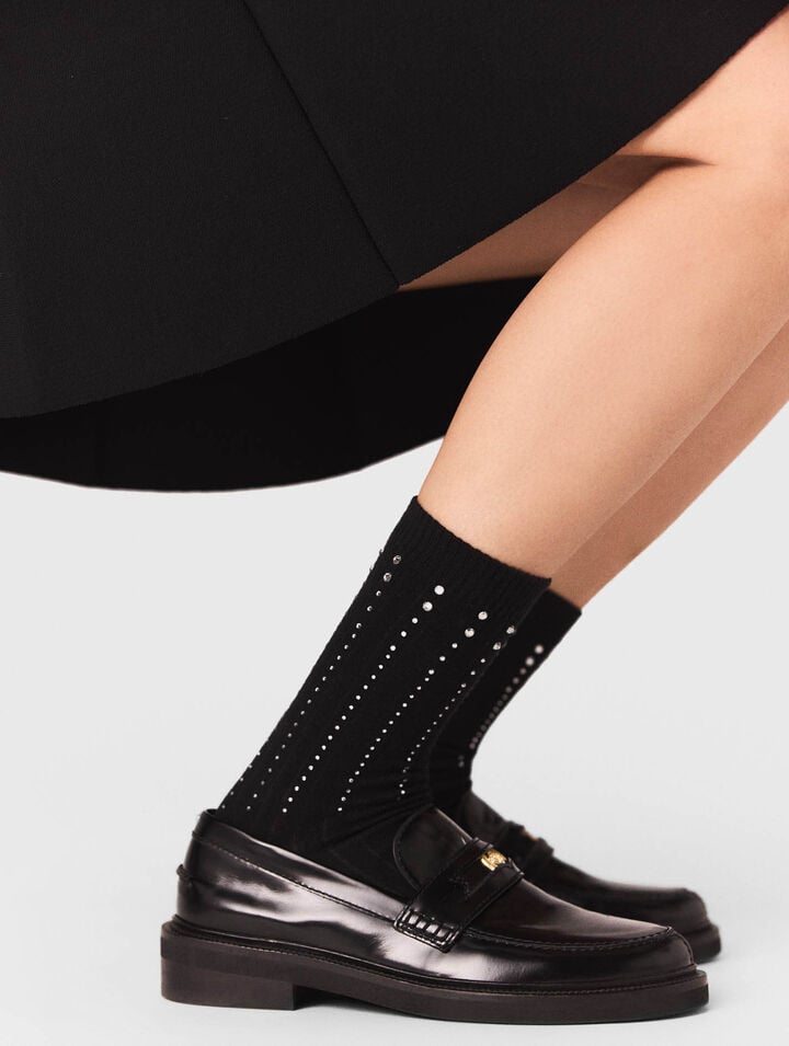 Calcetines de algodón con strass