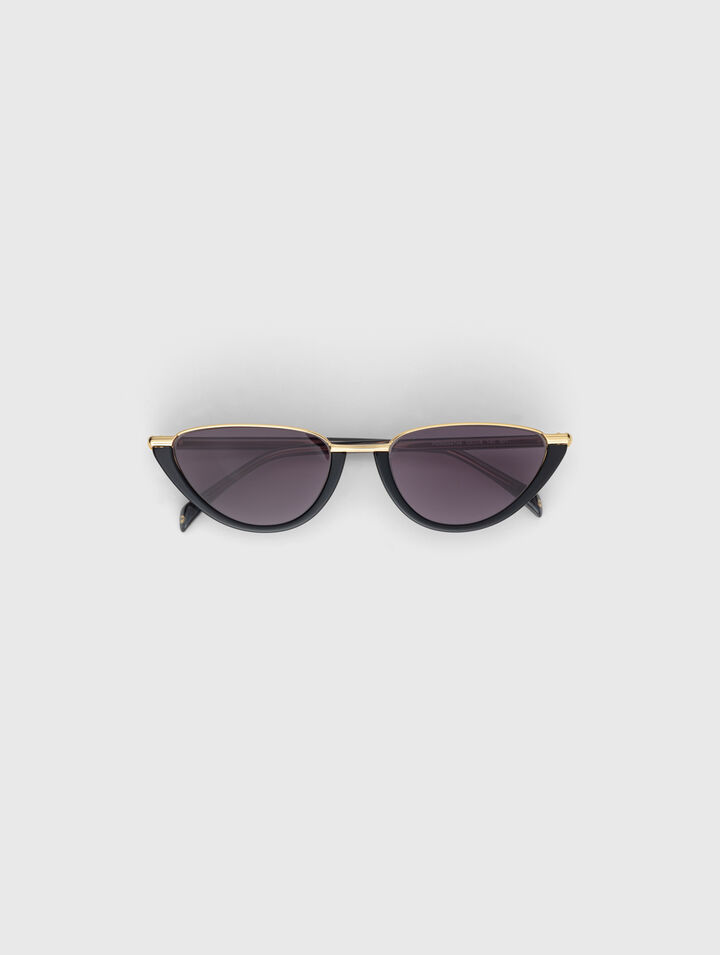 Gafas cat eye de metal y acetato