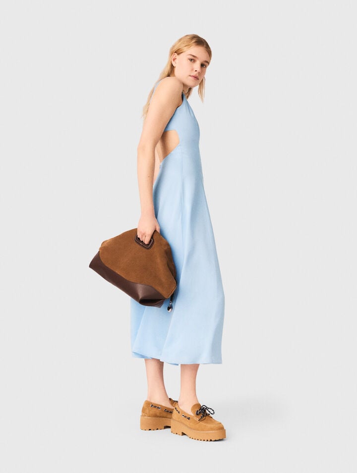 Vestido largo con espalda abierta