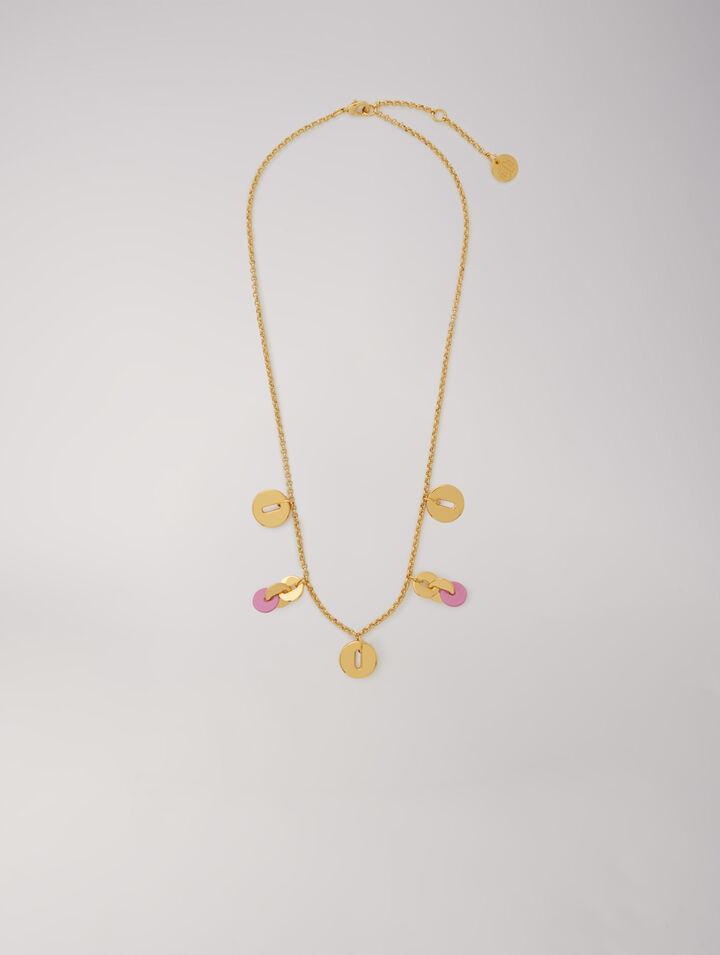 Collar de cadena con colgantes