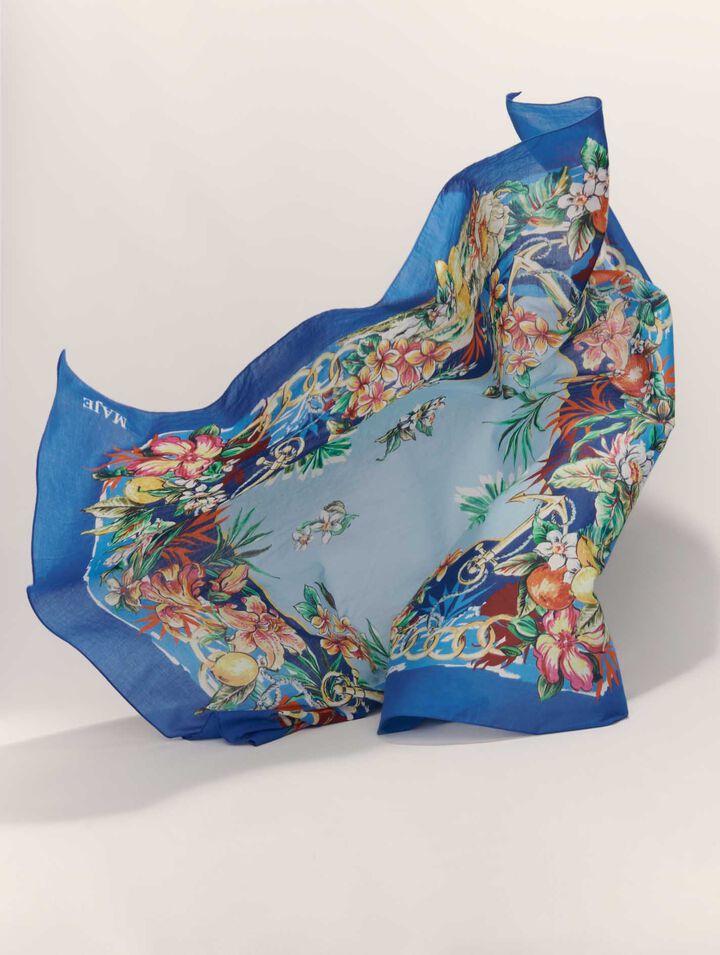 Pañuelo 90x90 cm algodón estampado