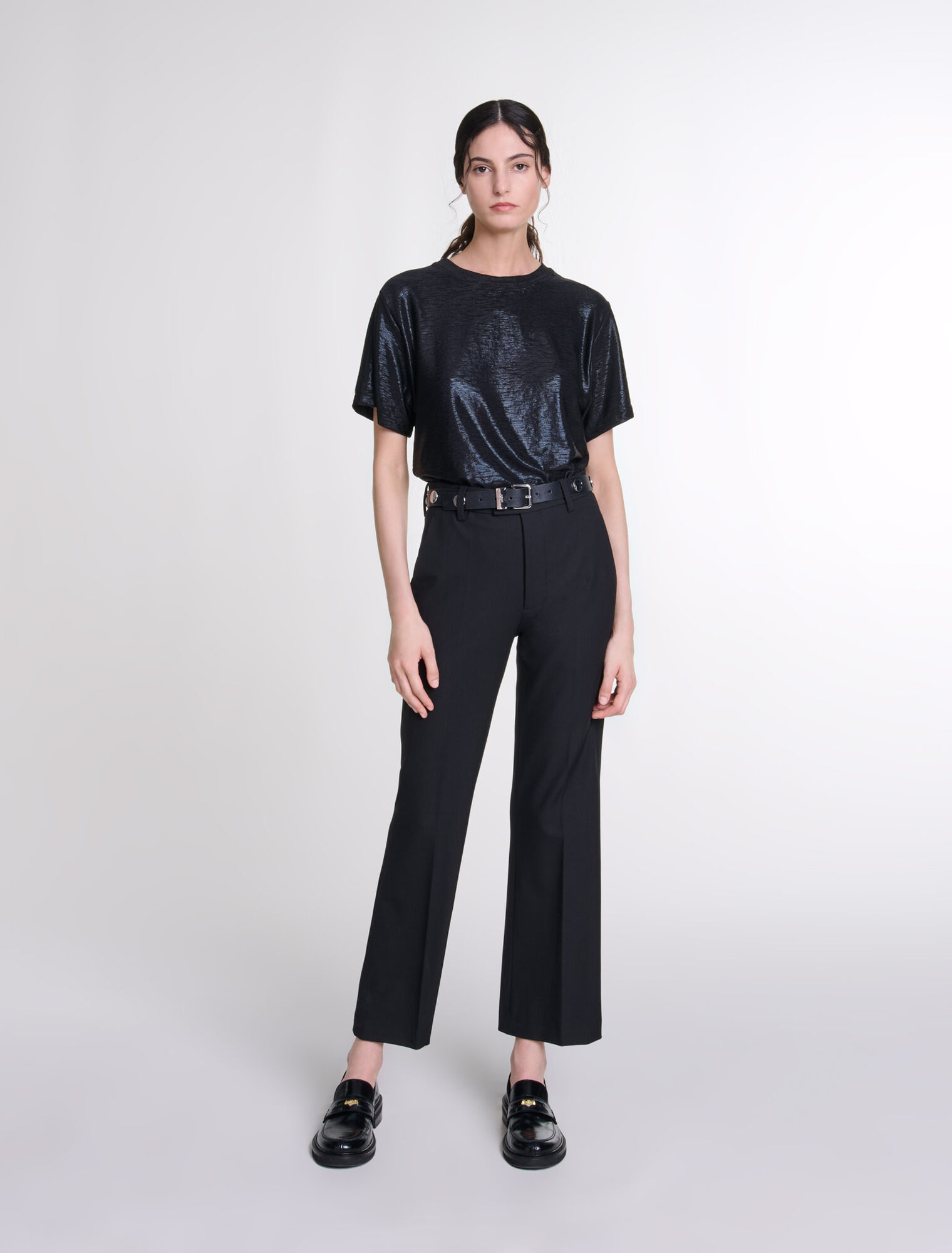 Camiseta de lamé