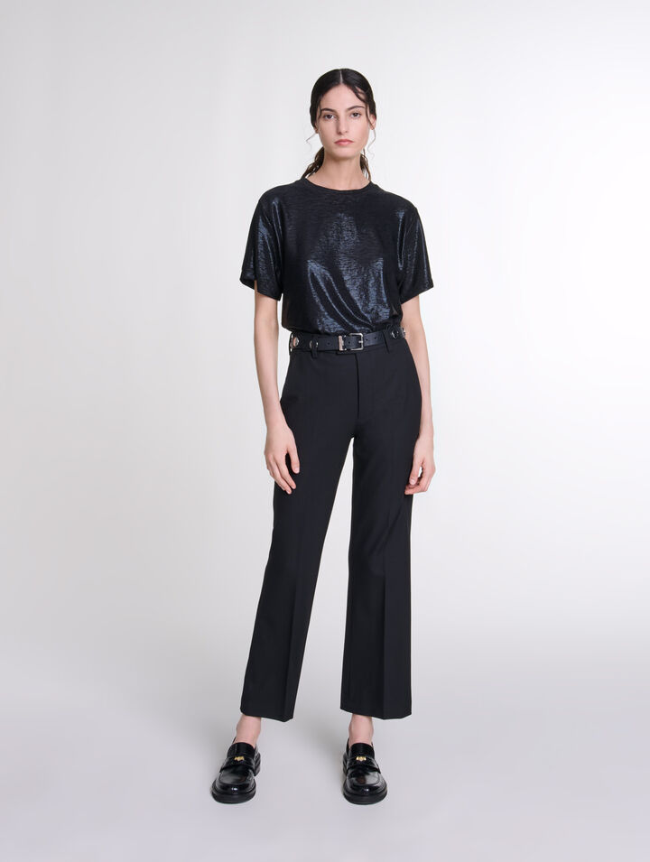 Camiseta de lamé