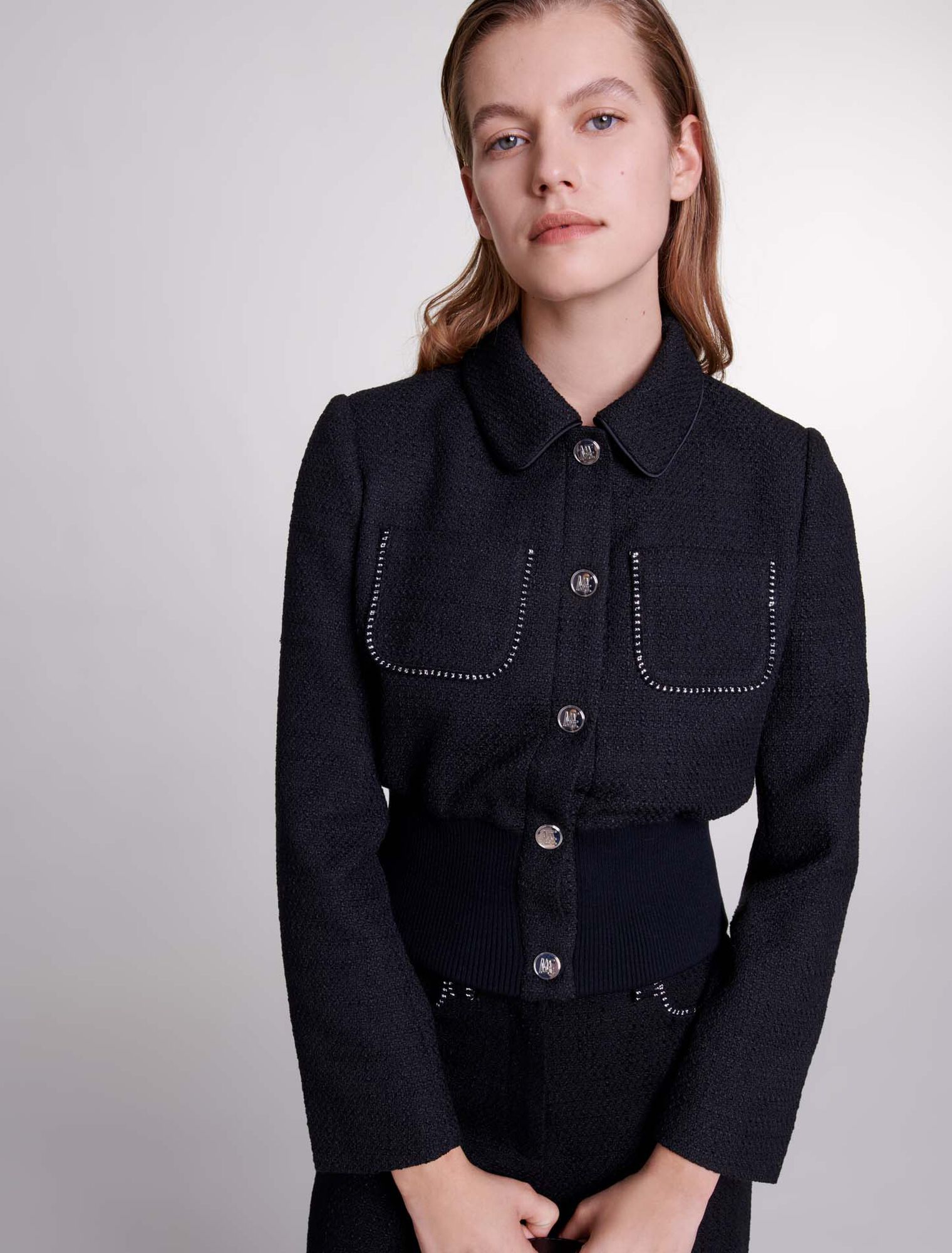 Cazadora de tweed