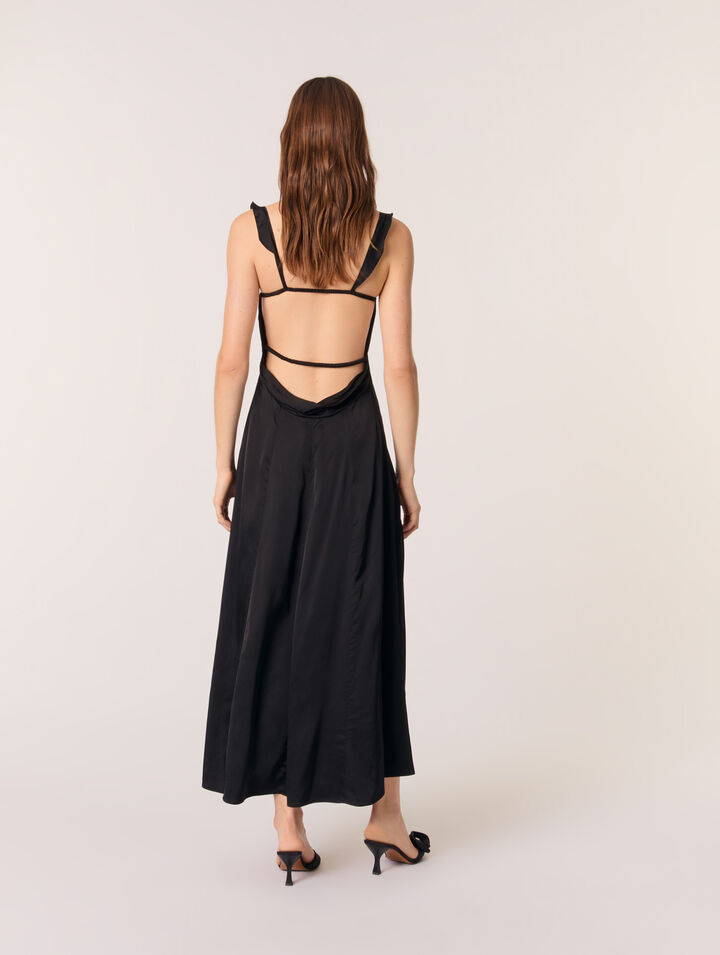 Vestido largo satinado