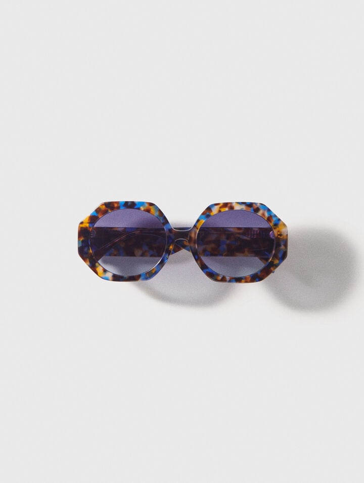 Gafas redondas de acetato carey