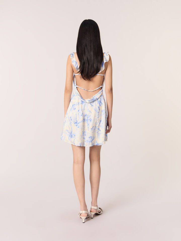 Vestido corto estampado