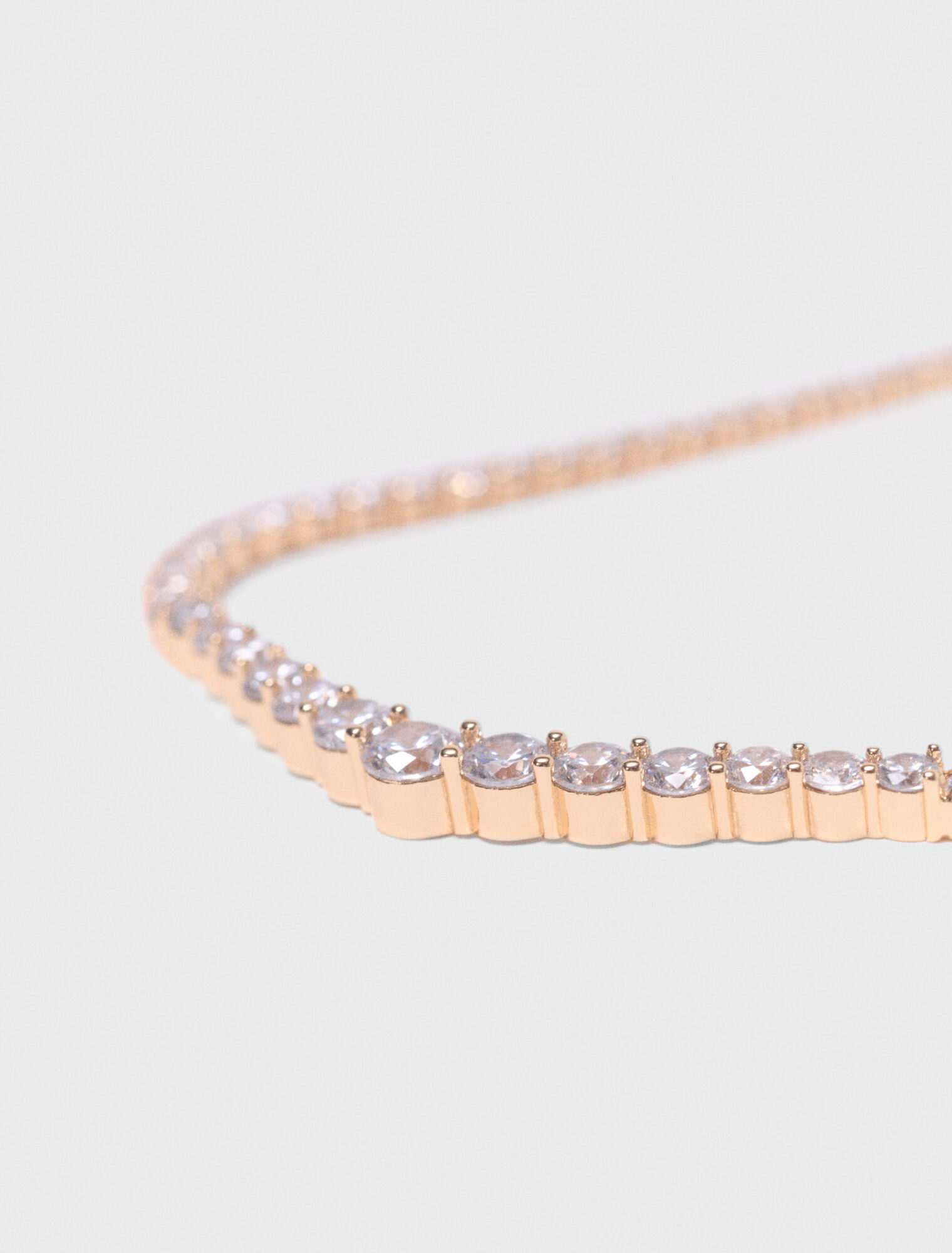 Collar de cascada con strass