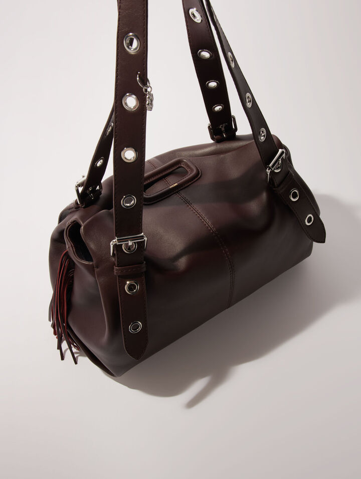 Bolso Miss M XL de cuero liso