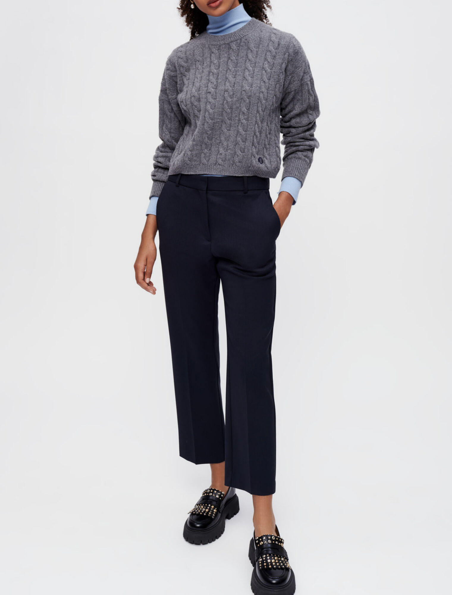 Pantalón de traje recto