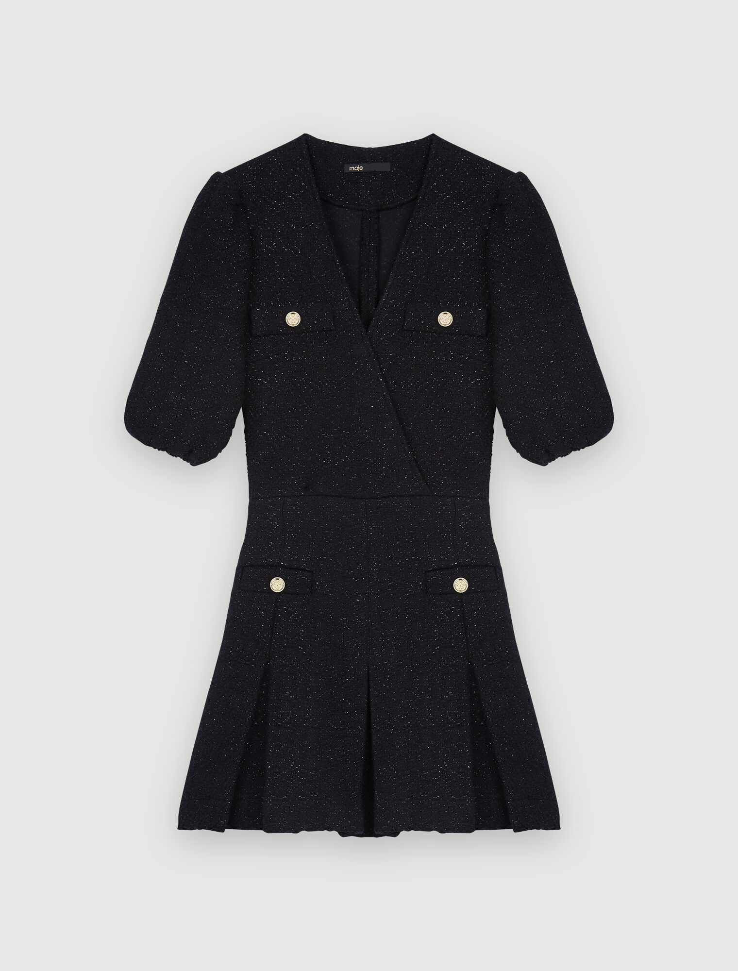 Vestido corto de tweed