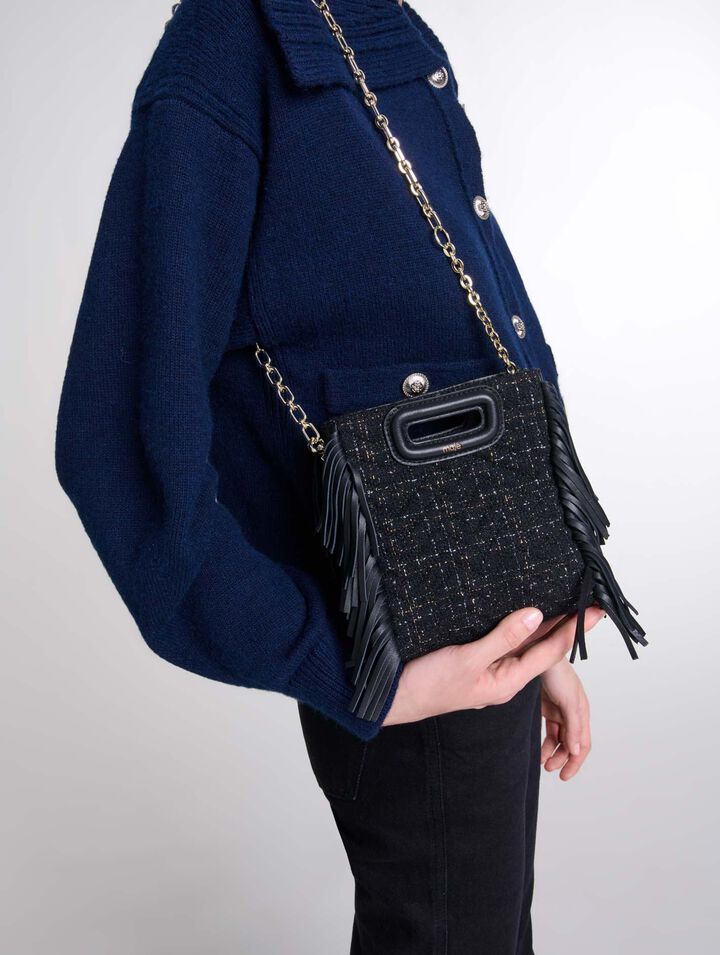 Bolso M mini de tweed acolchado