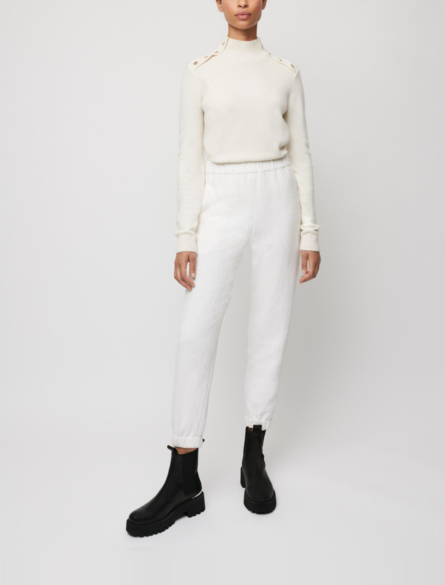 Pantalones de jogging estilo tweed