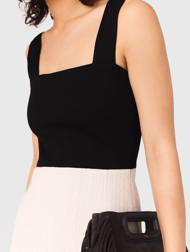 Vestido 2 en 1 de tweed