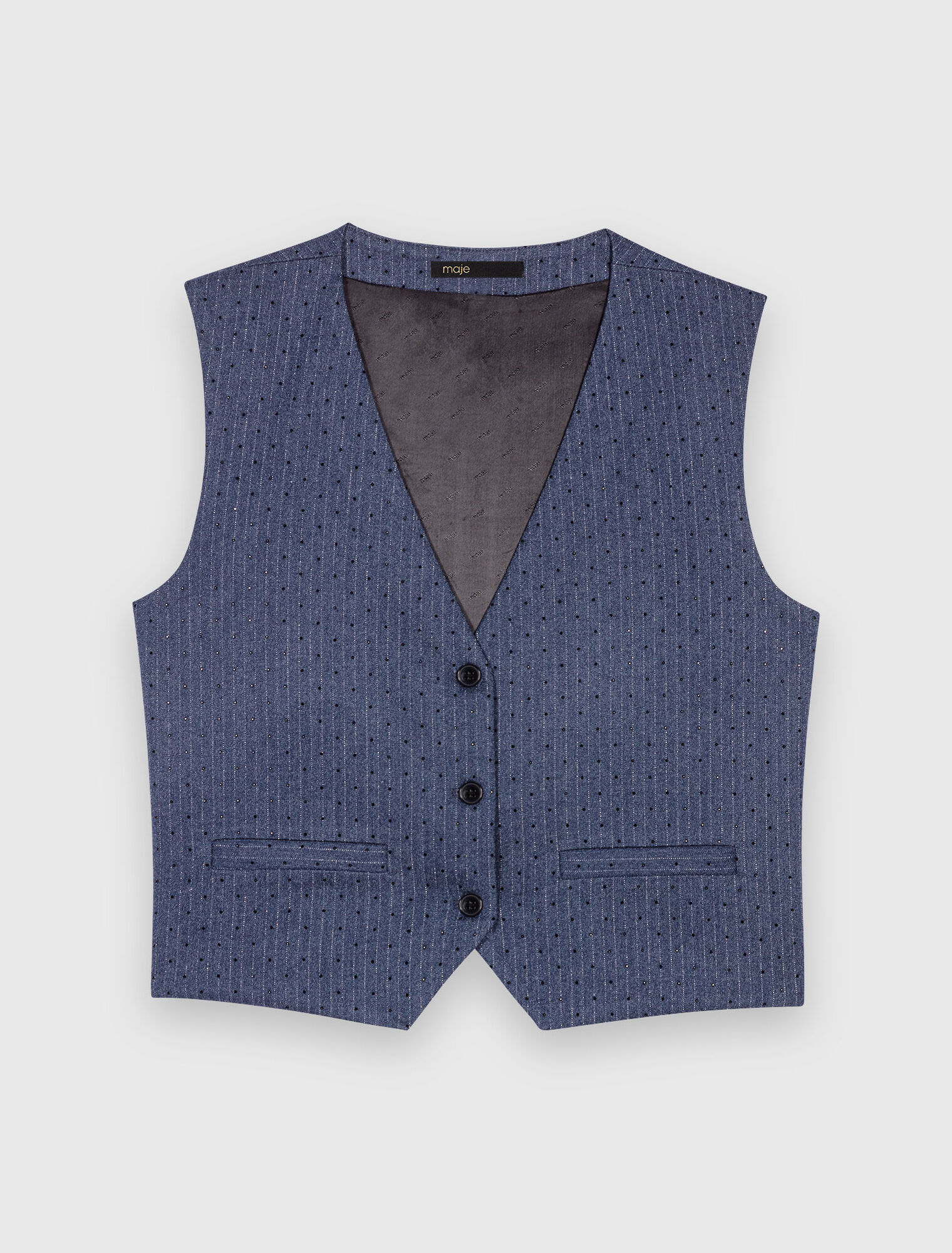 Chaqueta de traje con strass
