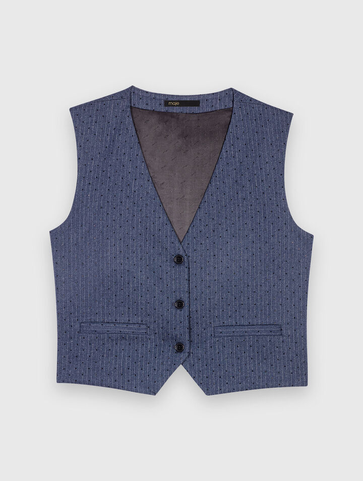 Chaqueta de traje con strass