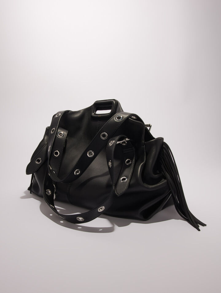 Bolso Miss M XL de cuero liso