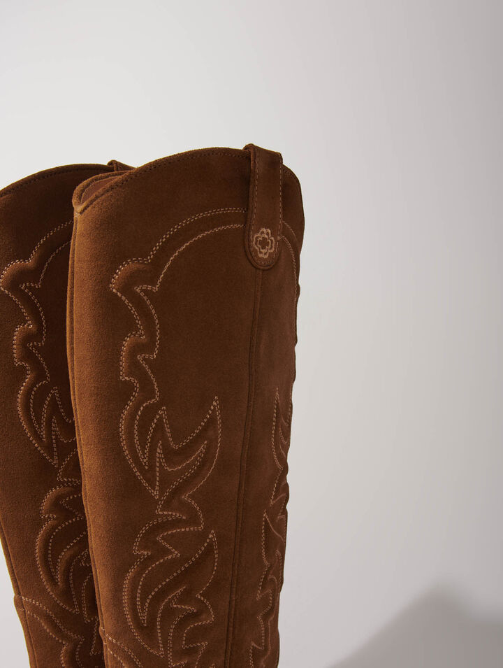 Botas cowboy de ante
