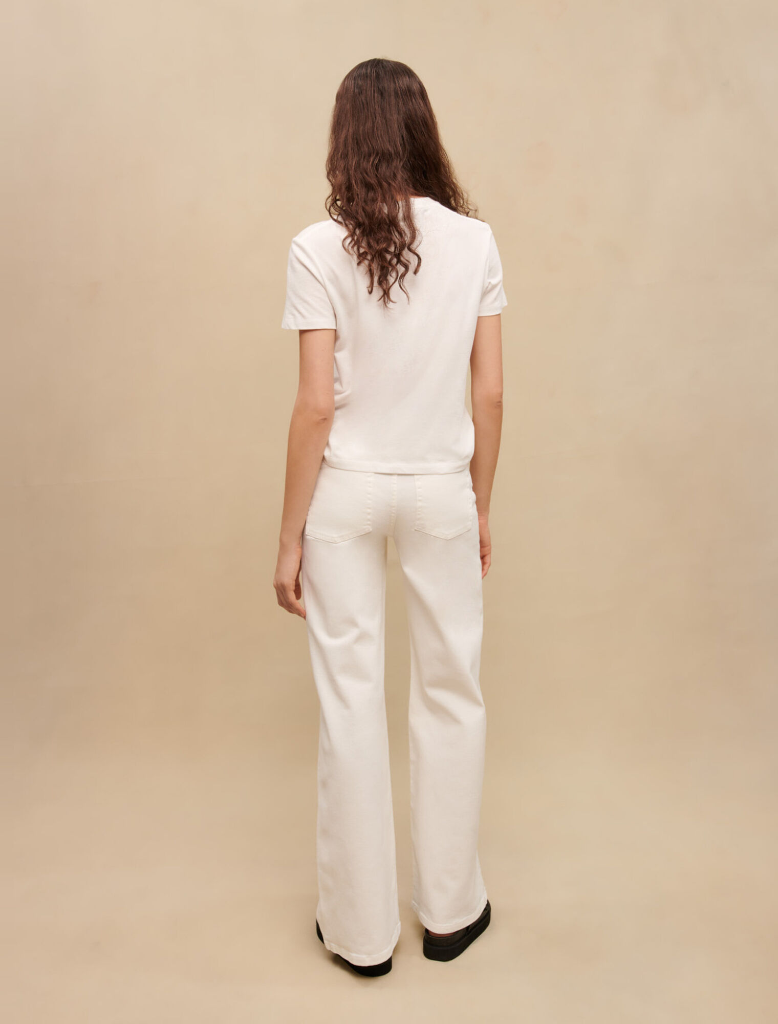 Camiseta de punto con strass