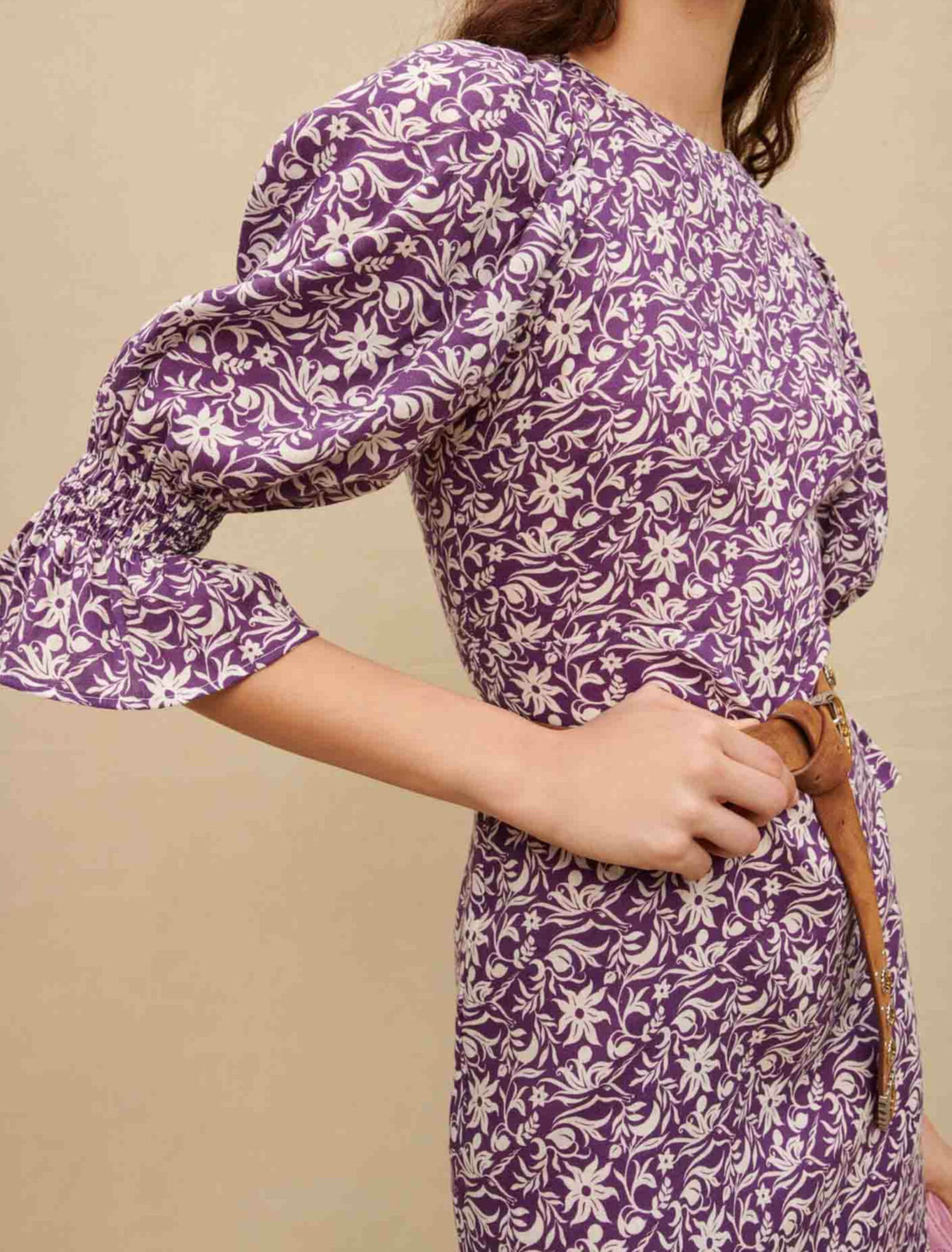 Vestido corto estampado floral