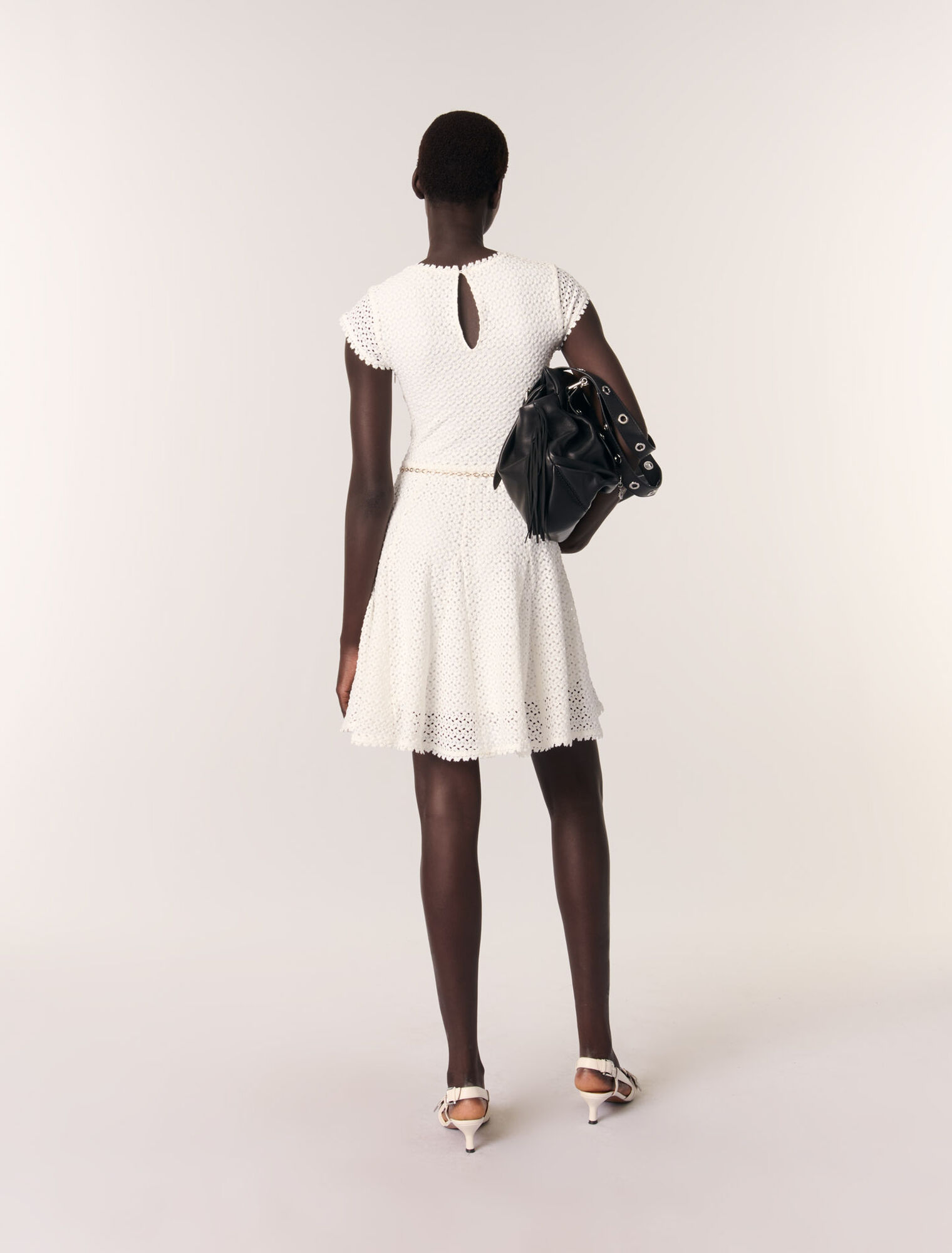Vestido corto de ganchillo