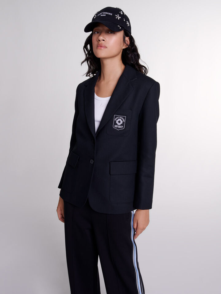 Chaqueta sastre bordada