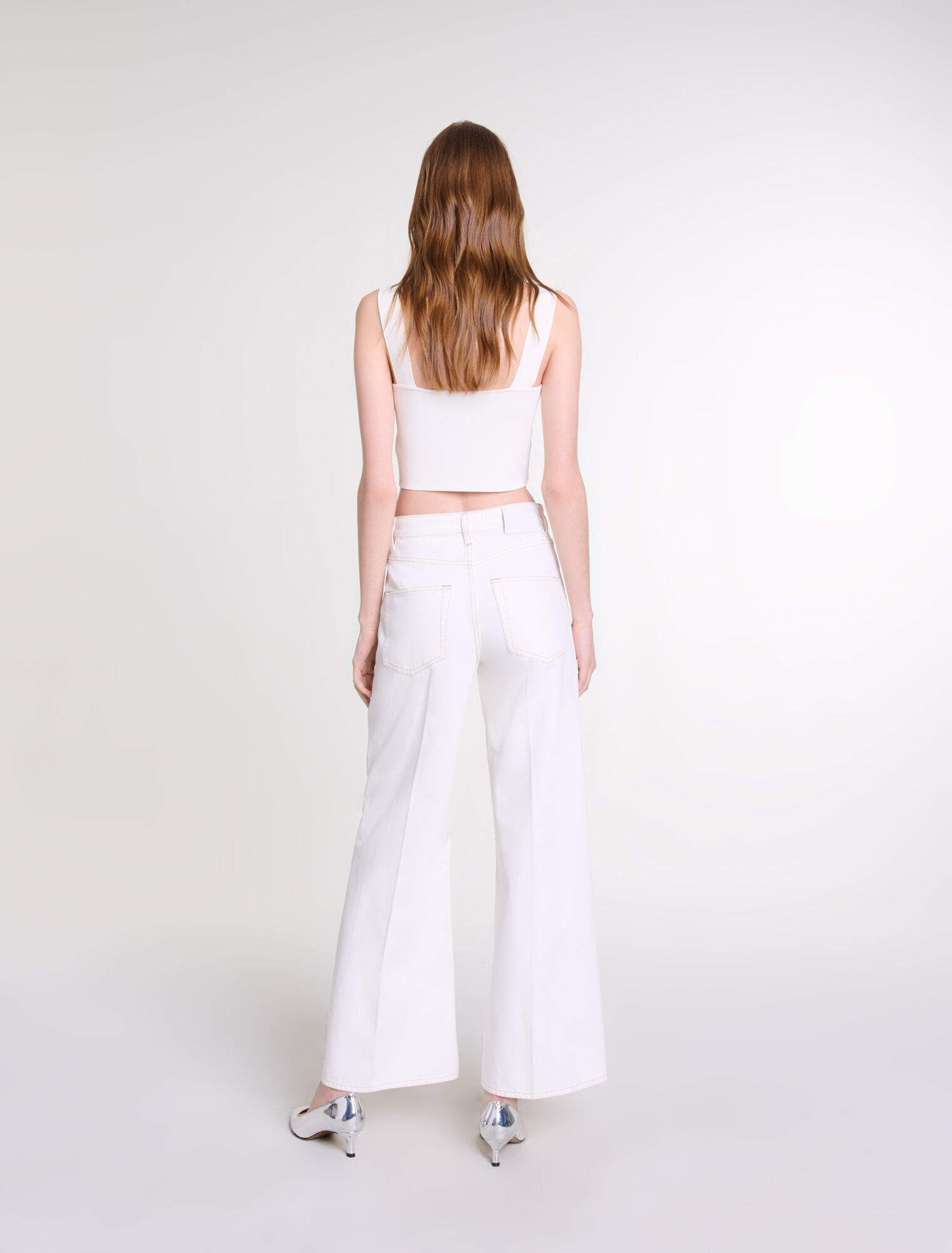 Crop top de punto