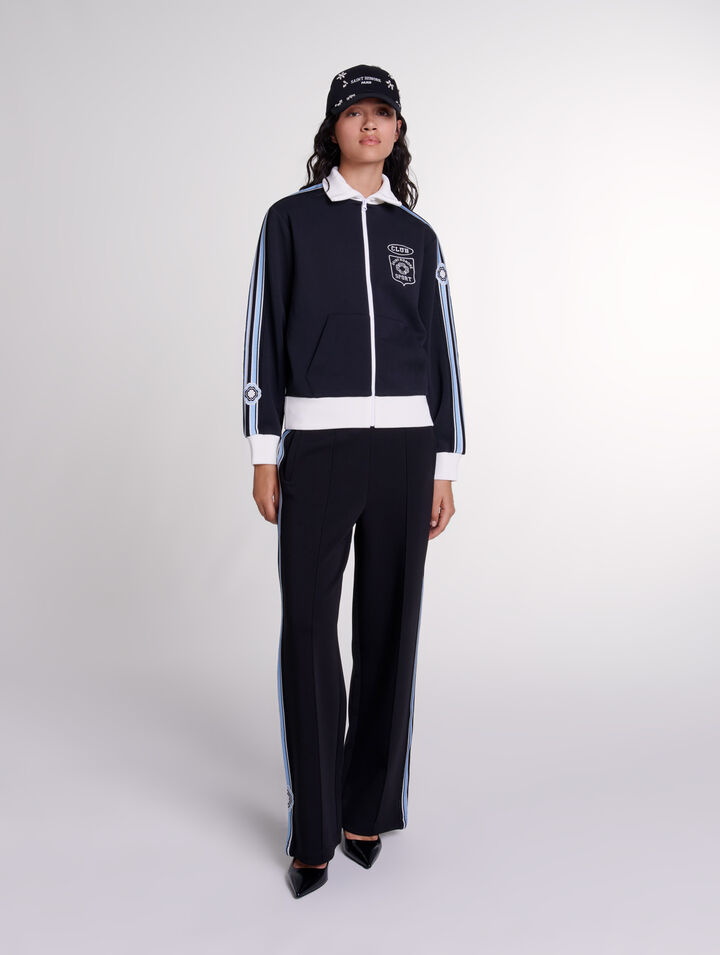 Chaqueta de chándal bordada