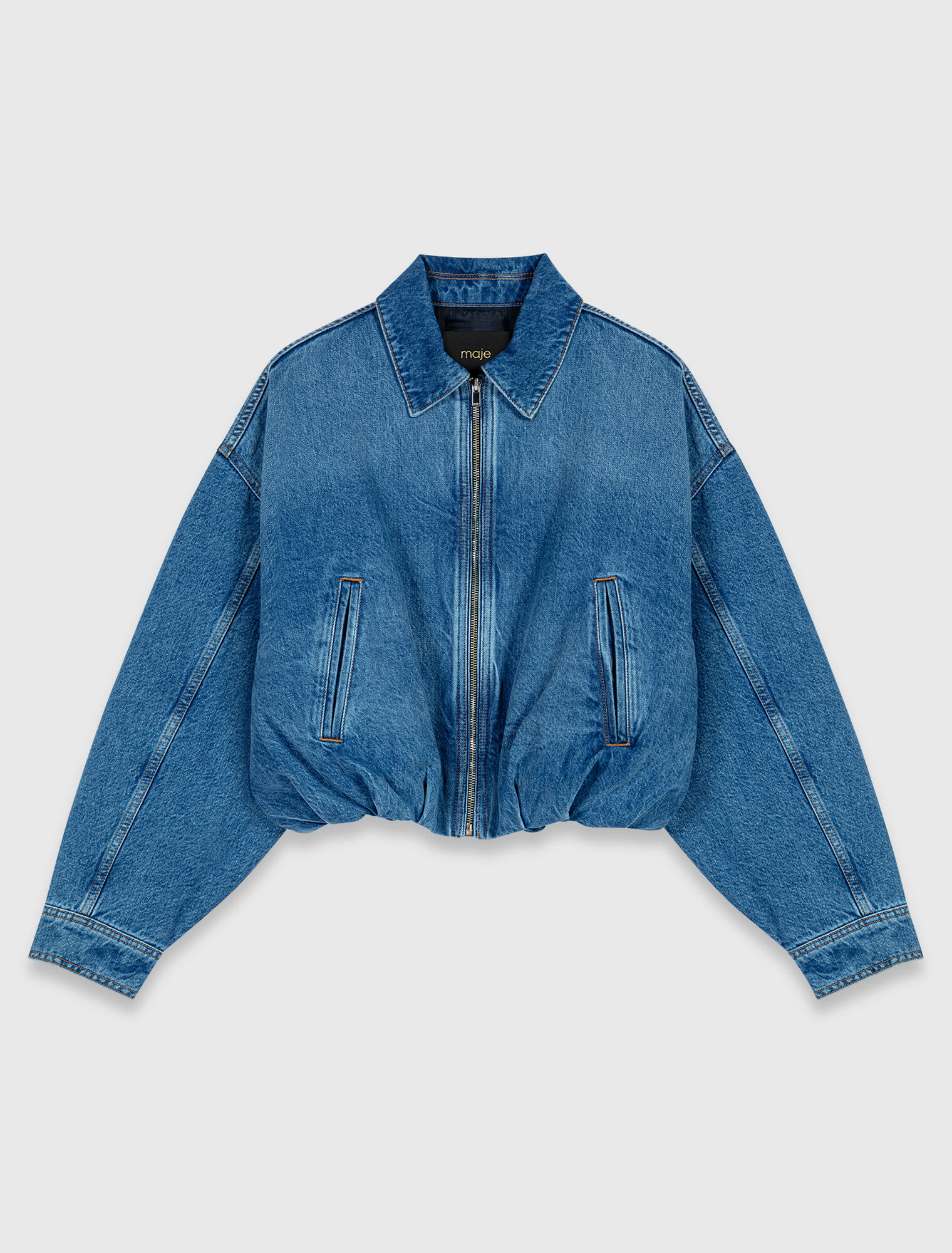 Cazadora bomber de denim