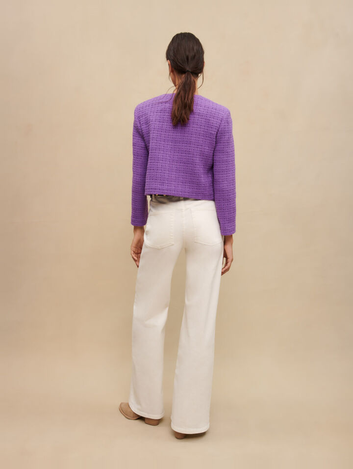 Chaqueta corta de tweed