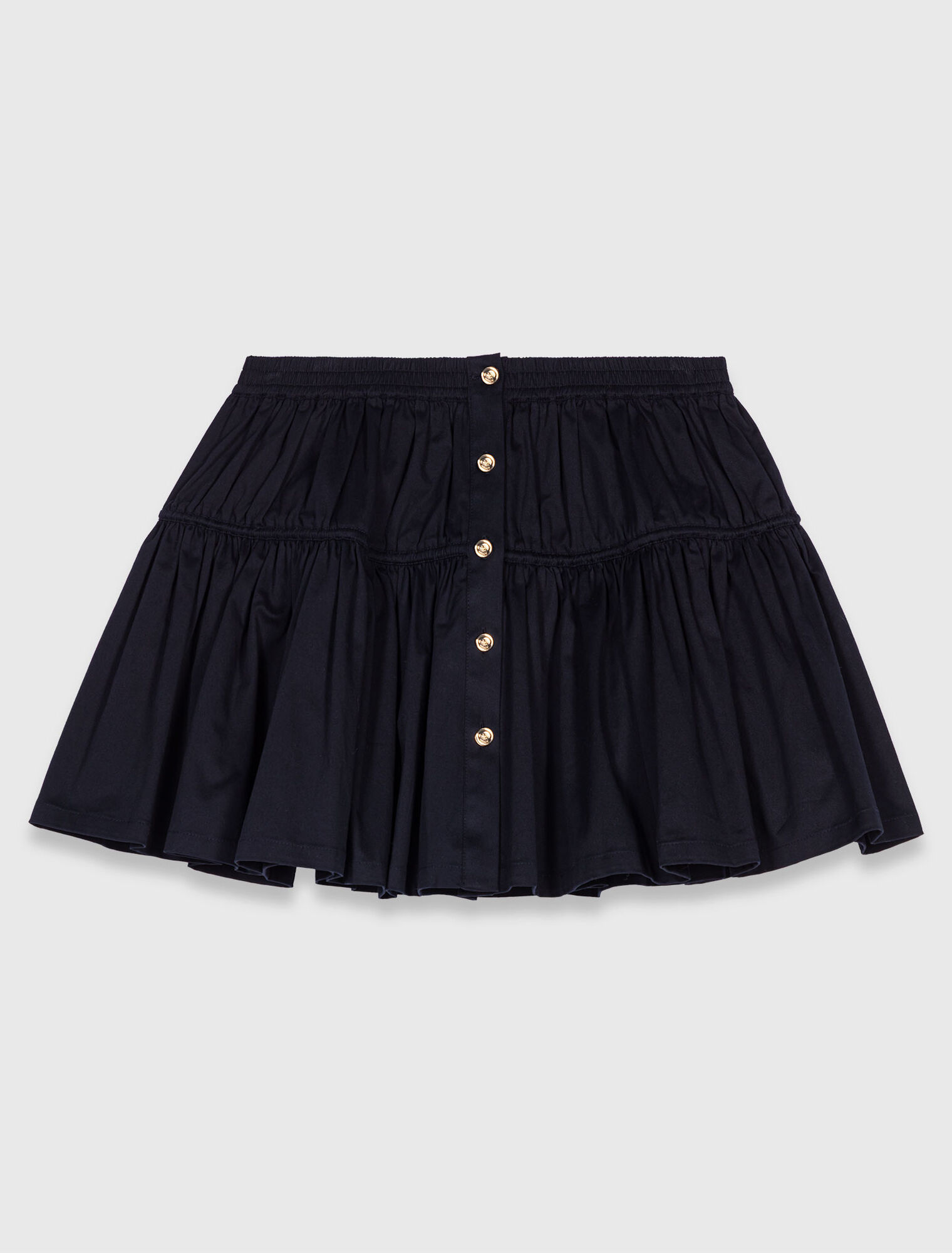 Falda corta con cintura elástica