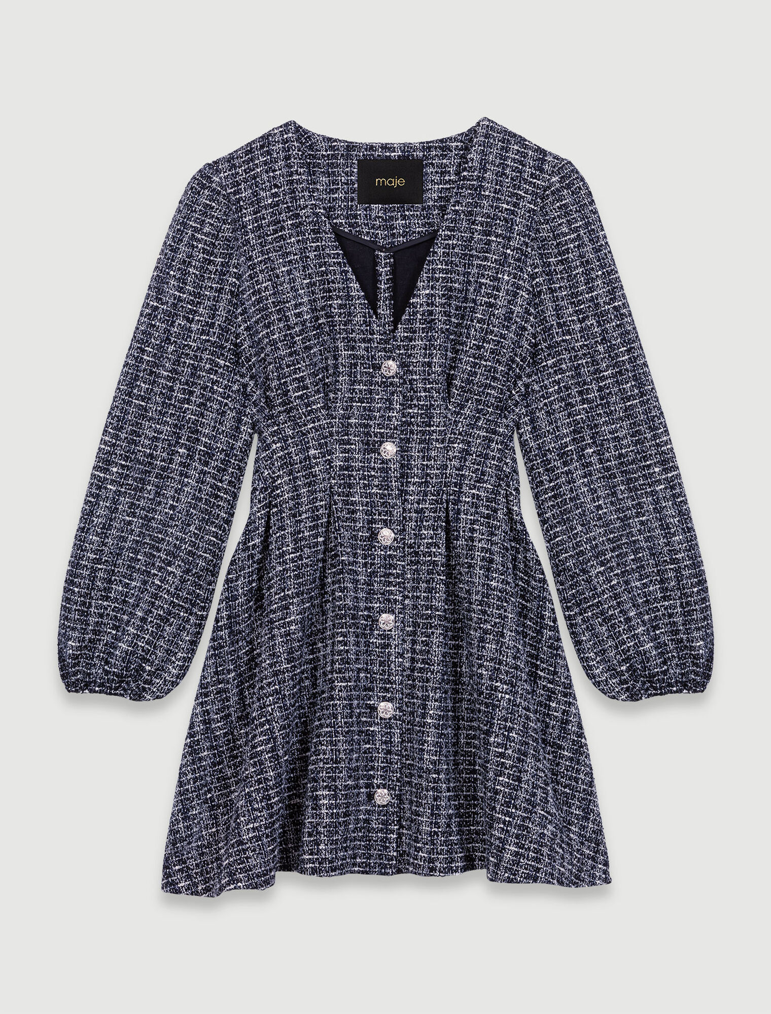 Vestido corto de tweed
