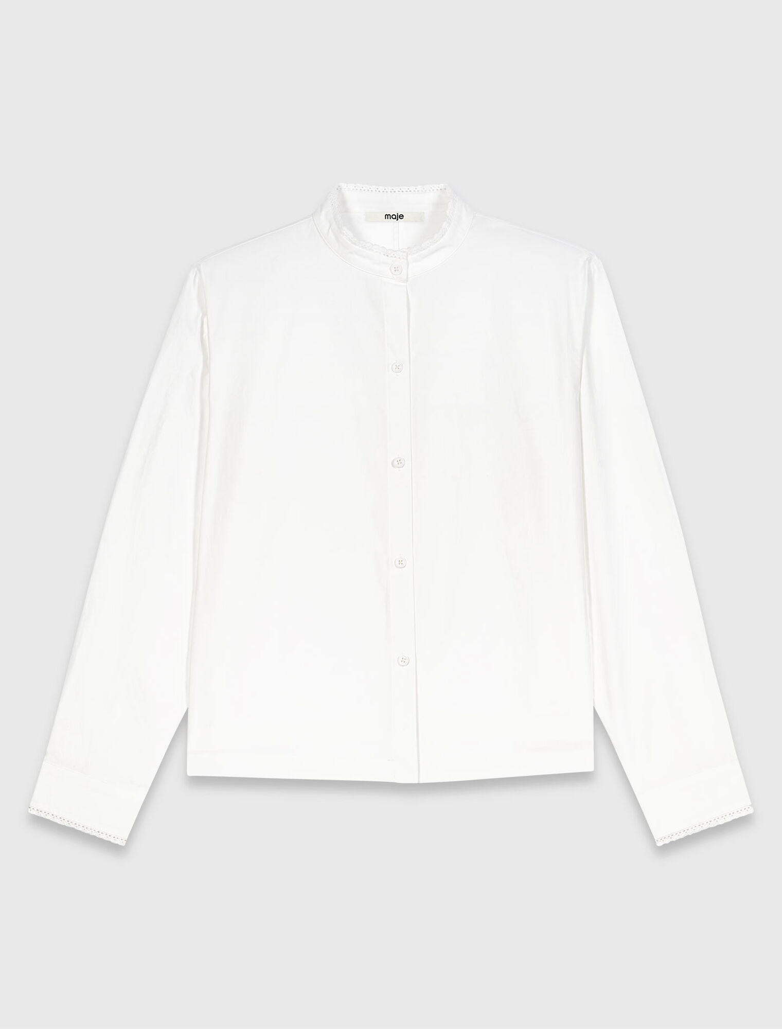 Camisa con lazo desmontable