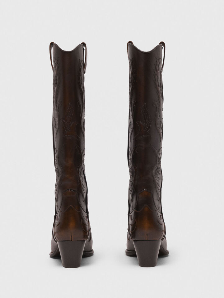 Botas cowboy de cuero