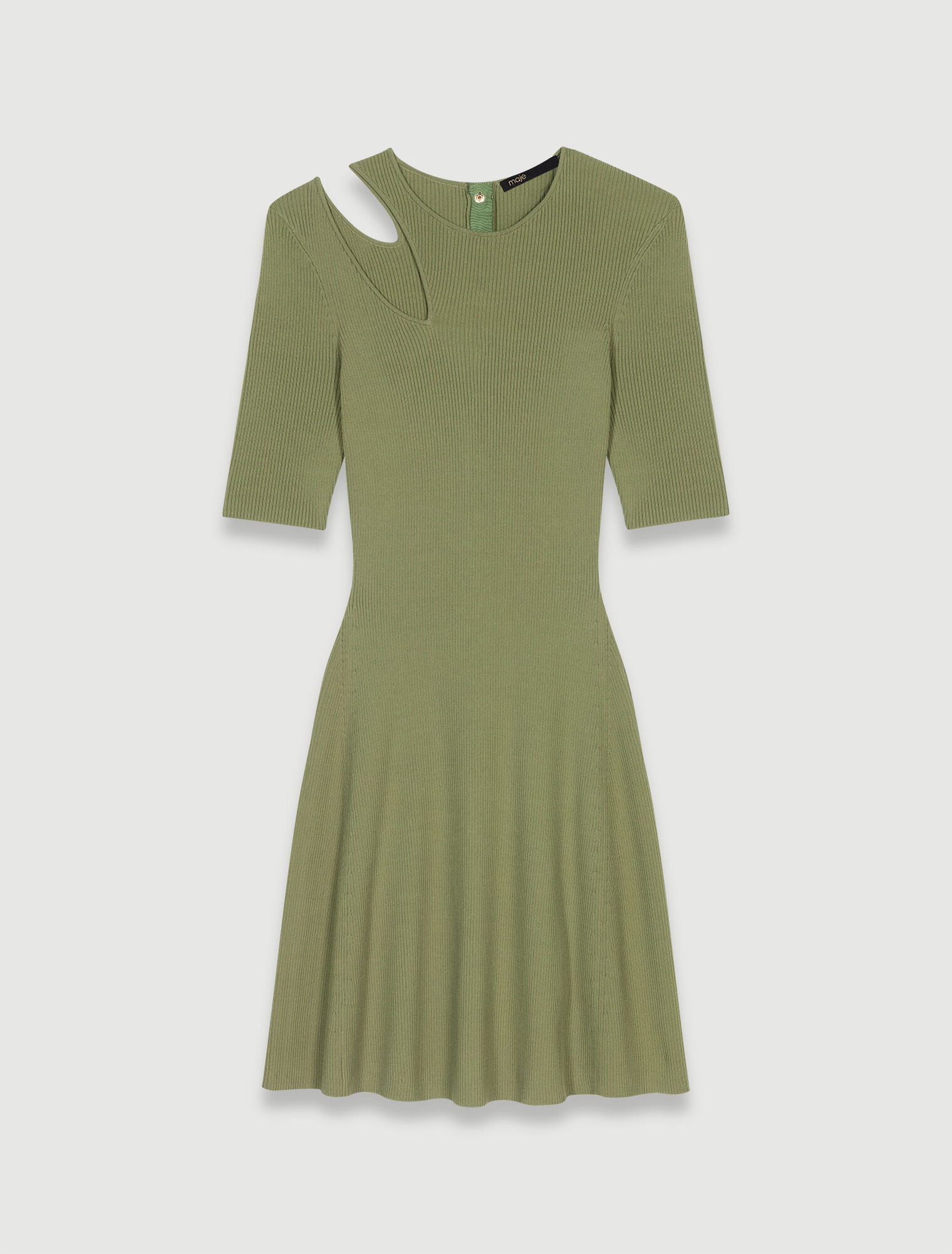 Vestido punto hombros descubiertos