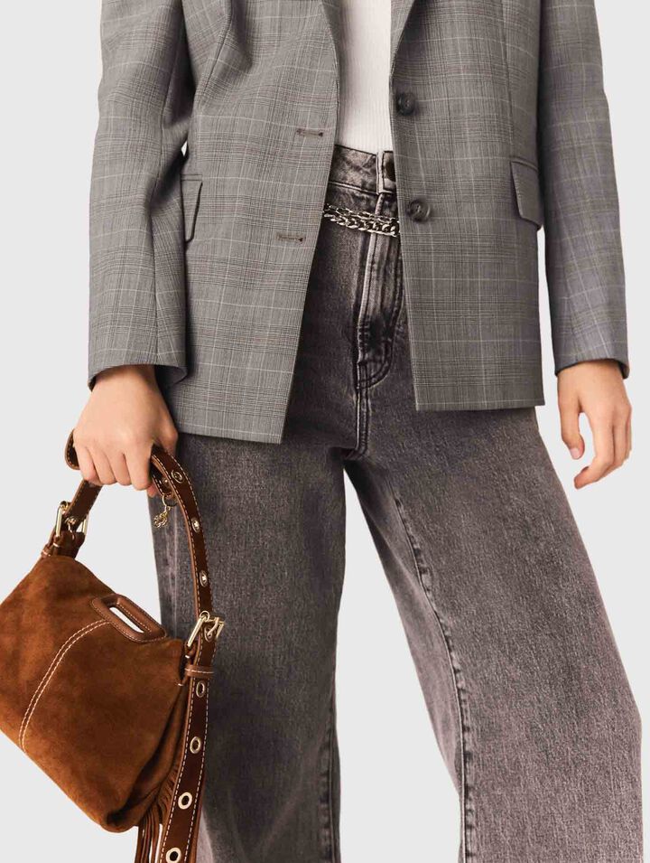 Bolso Miss M mini ante pespuntado