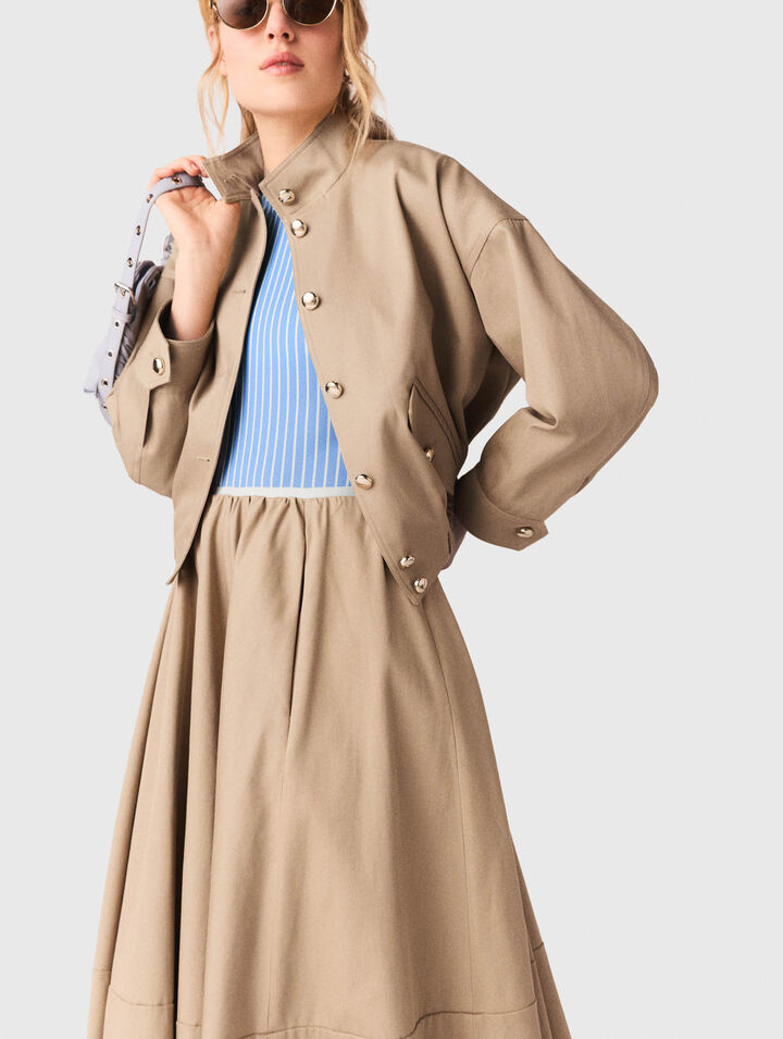 Cazadora bomber de algod&oacute;n