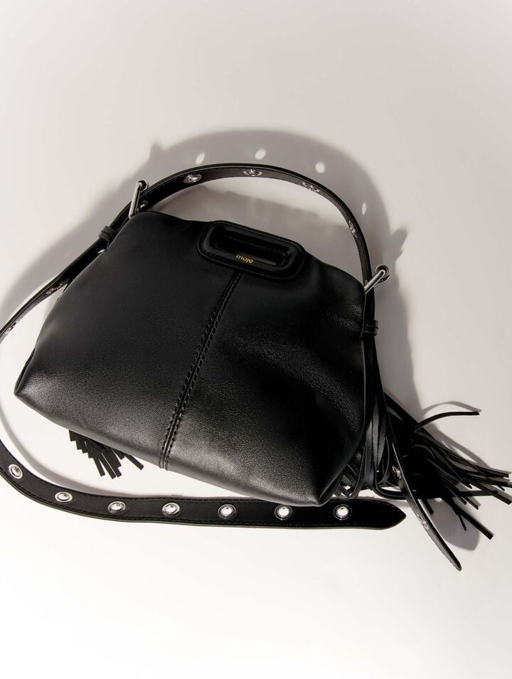 Bolso Miss M mini de cuero liso