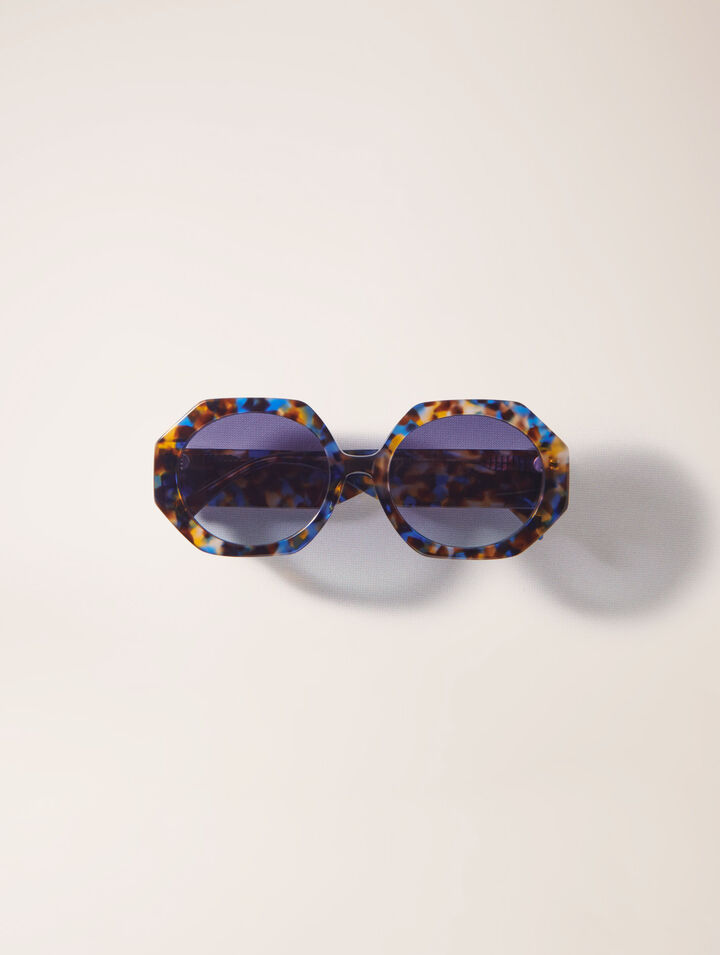 Gafas redondas de acetato carey