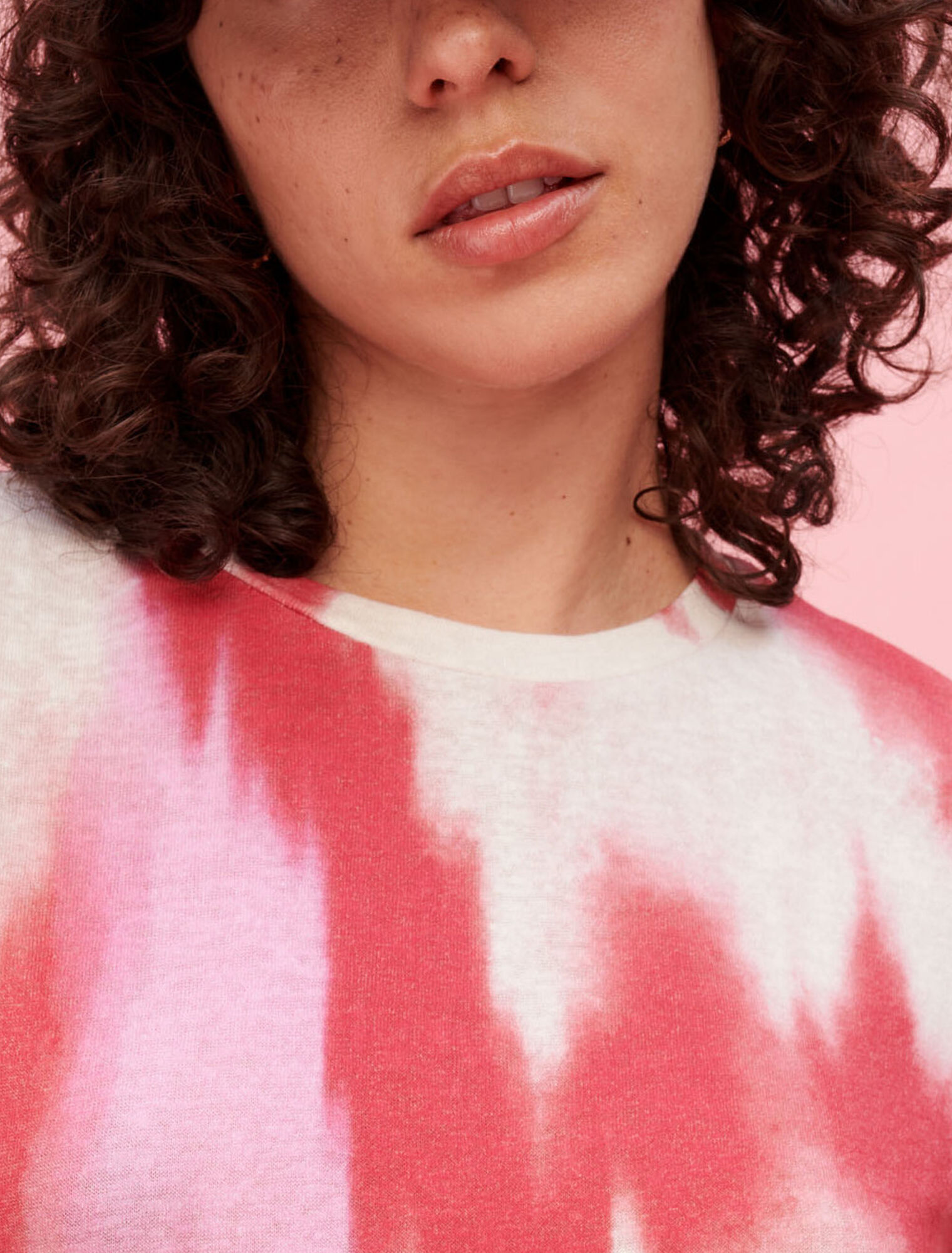 Camiseta fucsia Tie and Dye